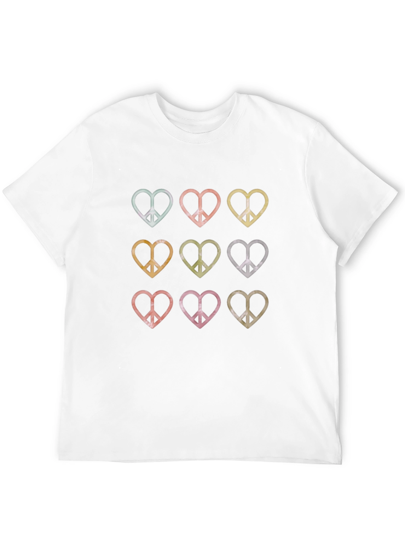 Peace Heart Graphic Tee - Retro Style Shirt