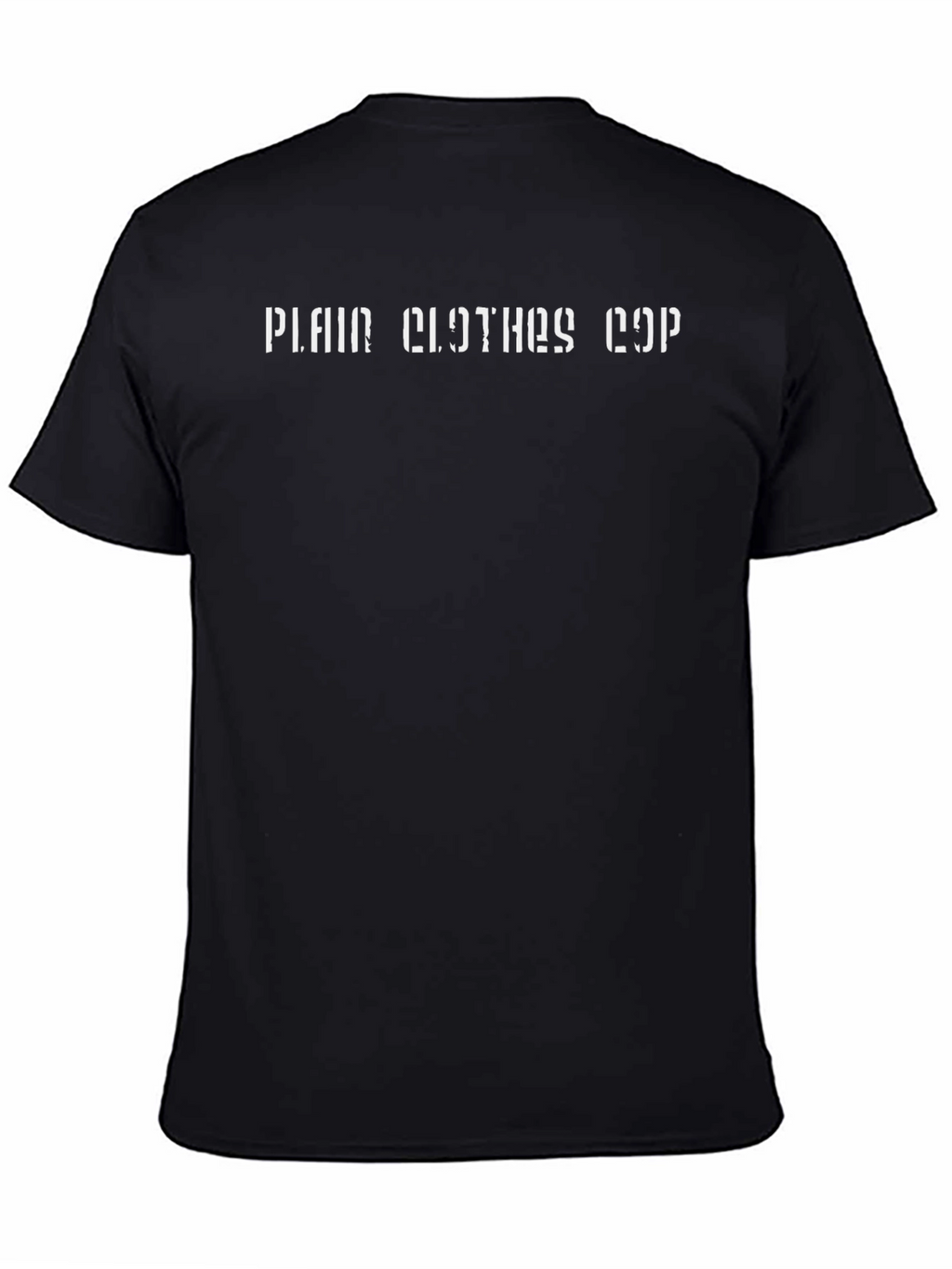 Plain Clothes Cop Graphic T-Shirt - Black