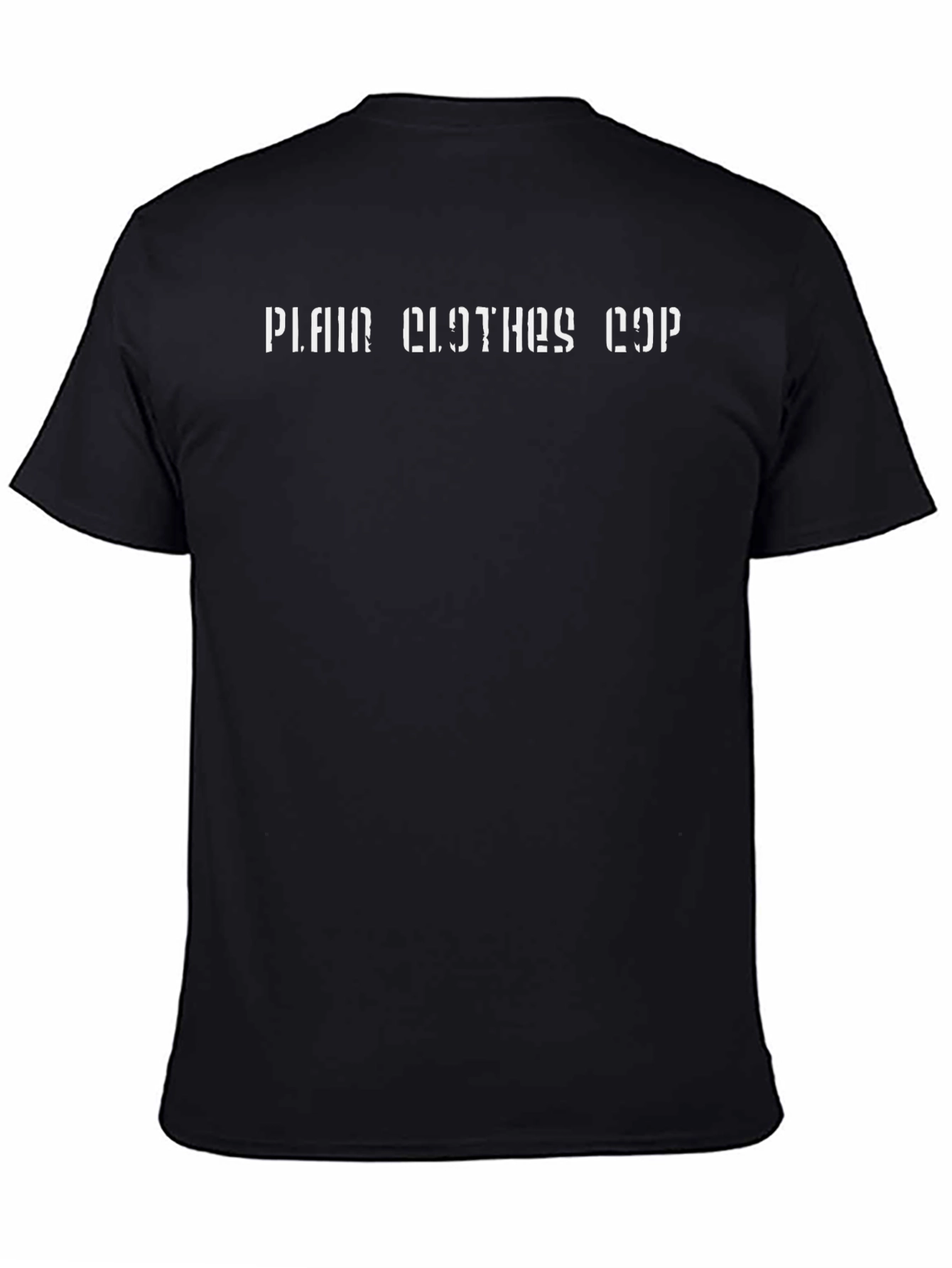 Plain Clothes Cop Graphic T-Shirt - Black