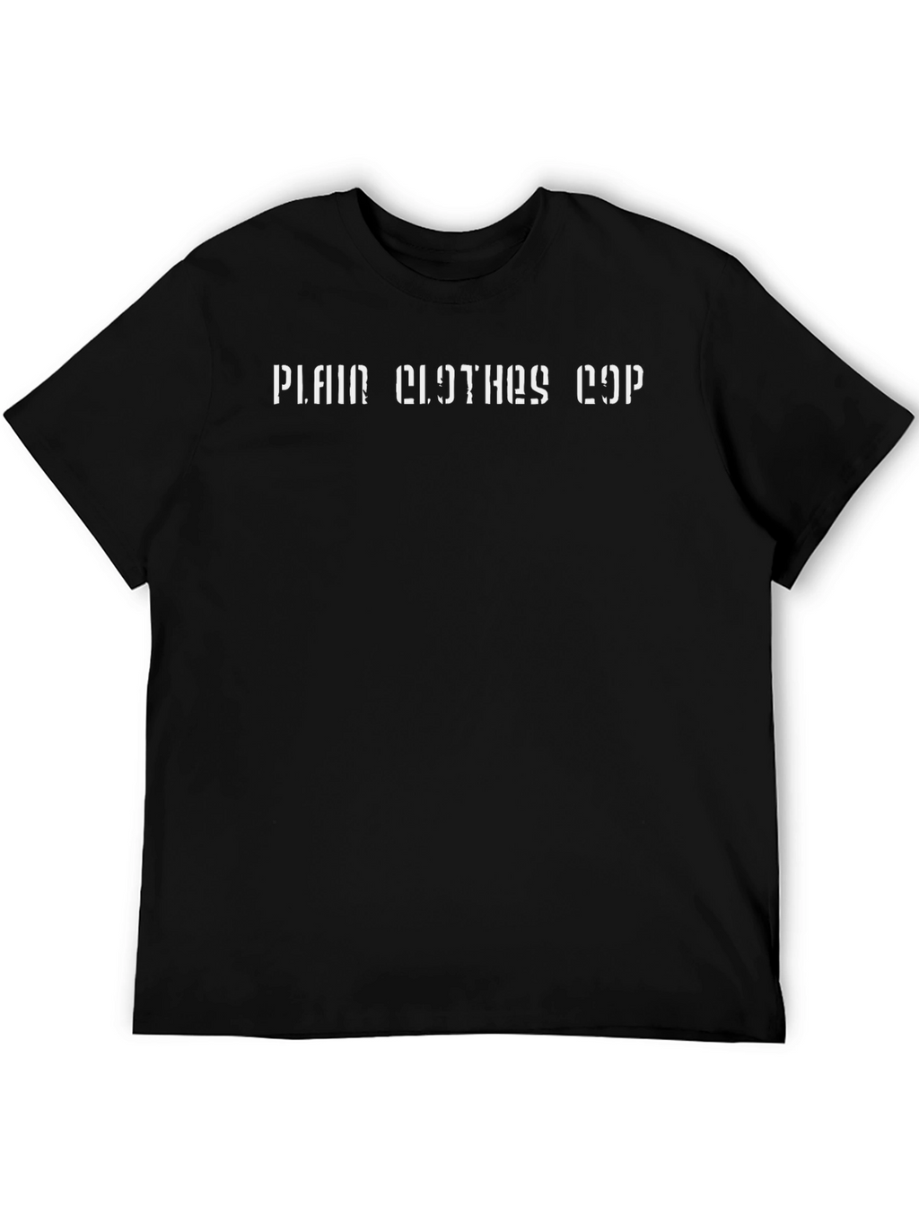 Plain Clothes Cop Graphic T-Shirt - Black