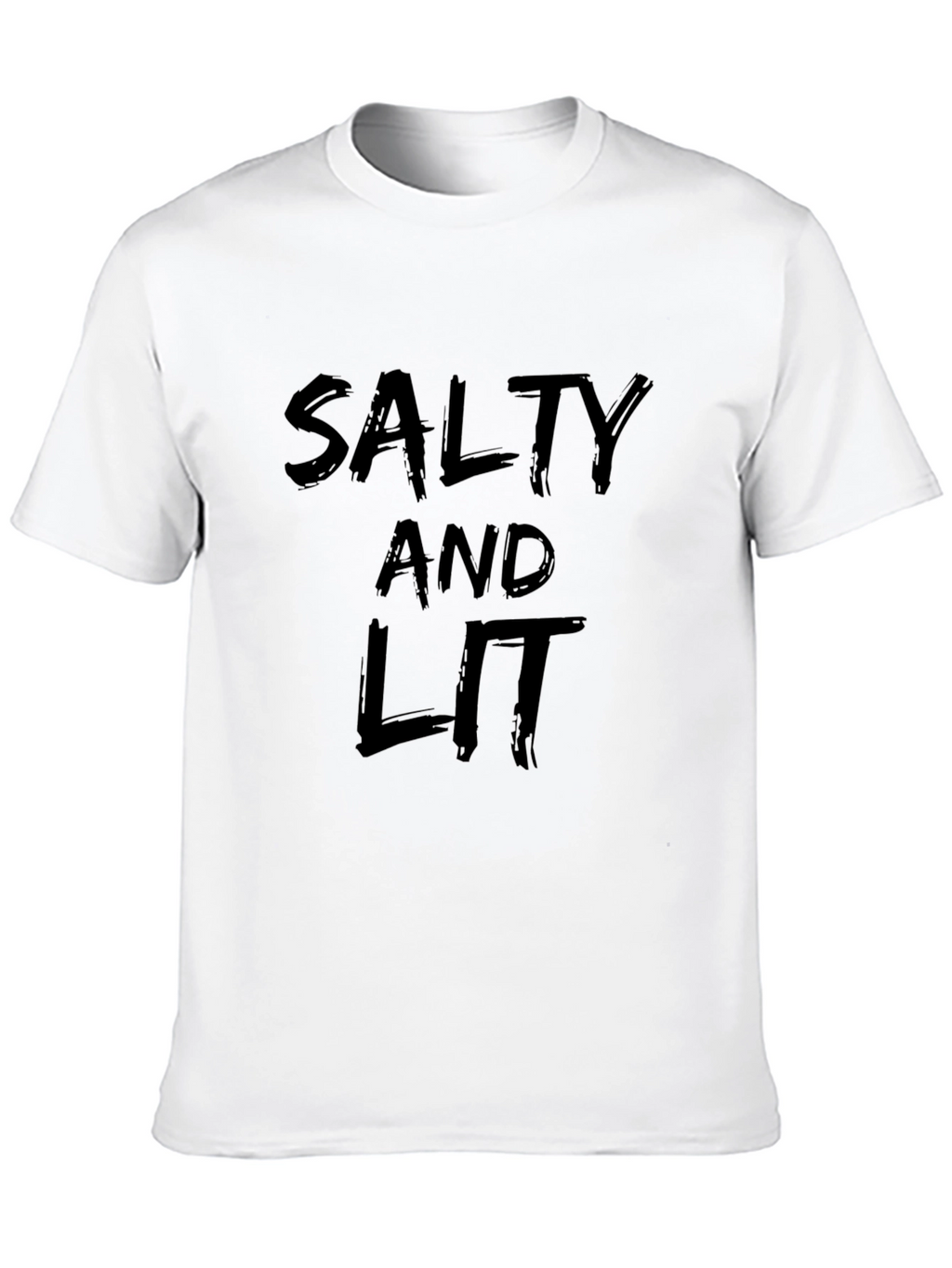 Salty and Lit Black Graphic Tee
