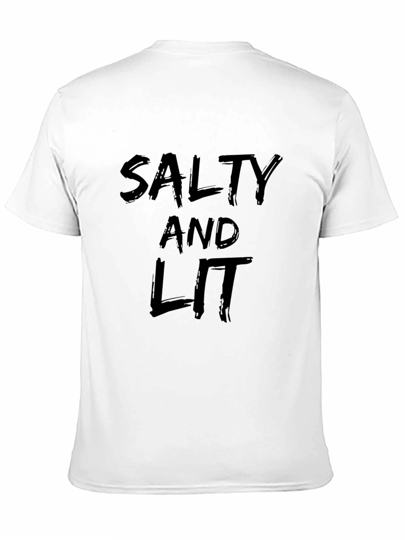 Salty and Lit Black Graphic Tee