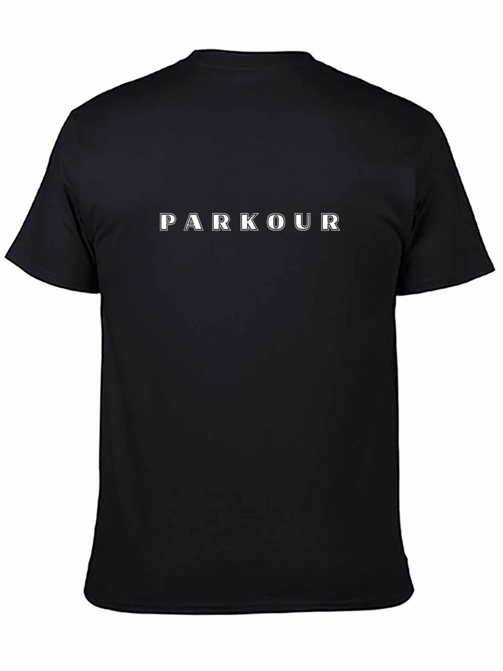 Parkour Graphic Tee - Black Cotton T-Shirt