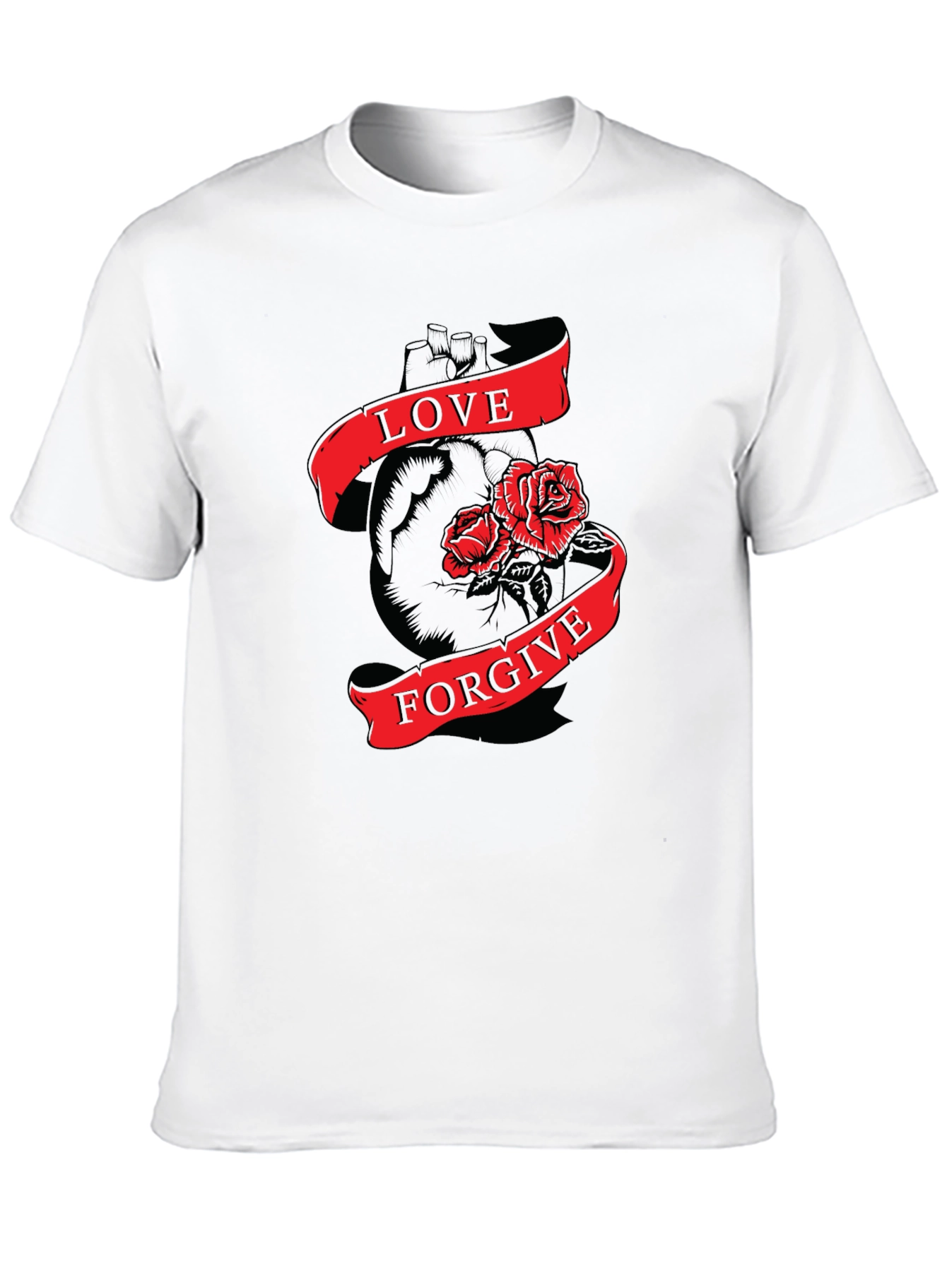 Love & Forgive Black Graphic Tee