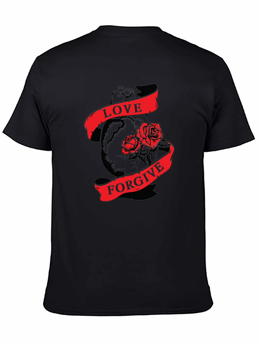 Love & Forgive Black Graphic Tee