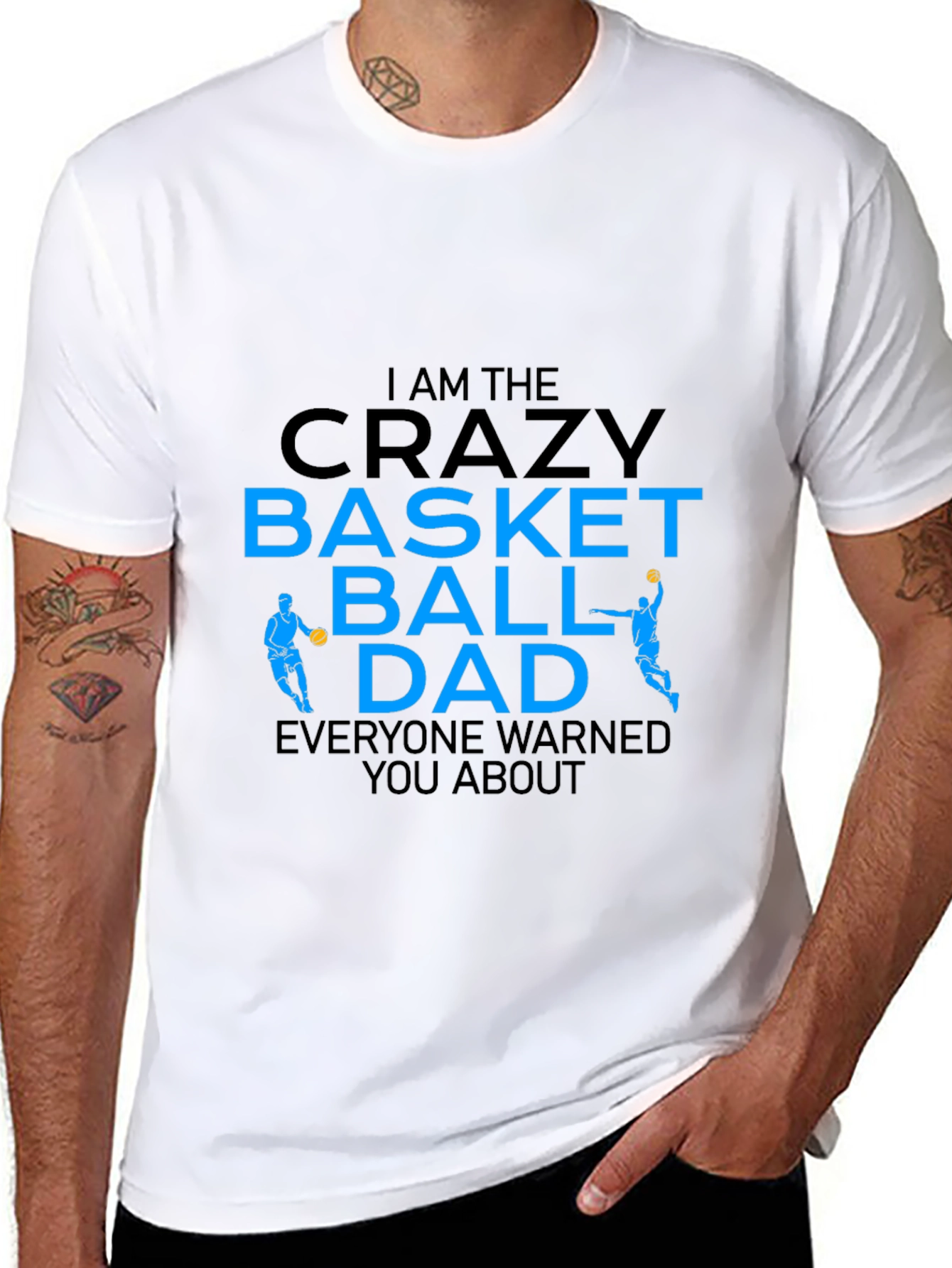 Crazy Basketball Dad Graphic T-Shirt