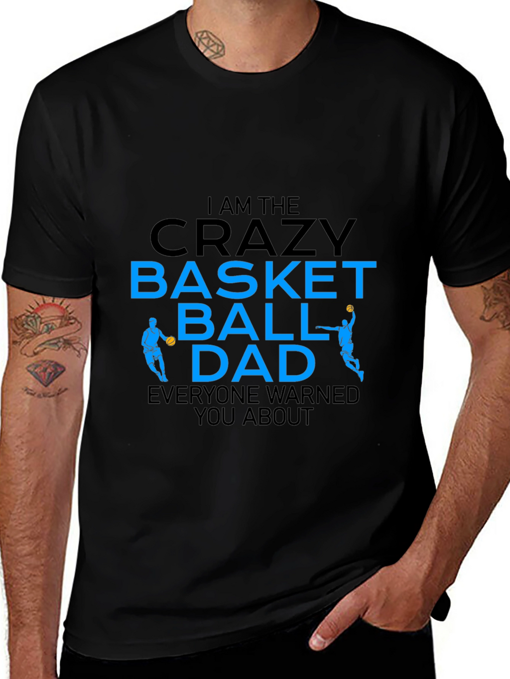 Crazy Basketball Dad Graphic T-Shirt
