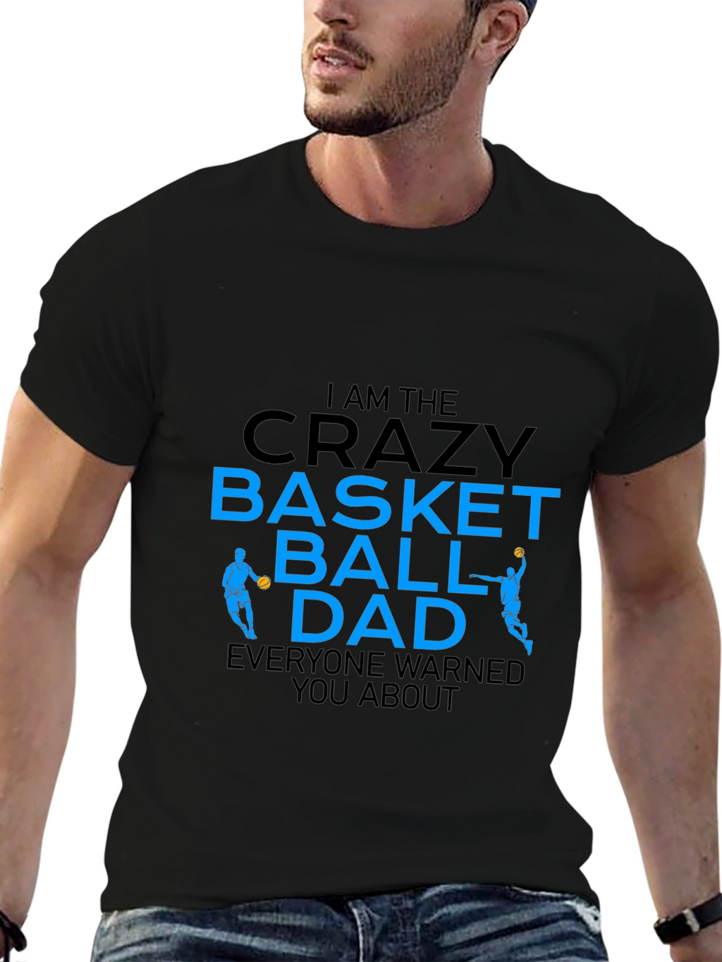 Crazy Basketball Dad Graphic T-Shirt