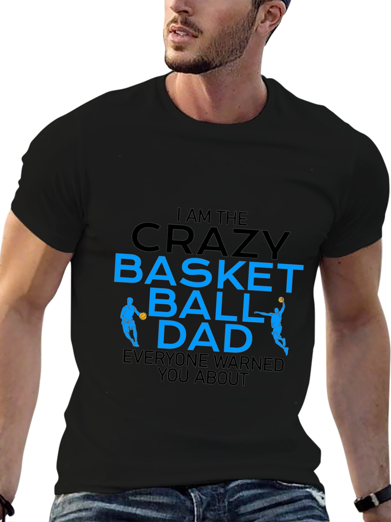 Crazy Basketball Dad Graphic T-Shirt