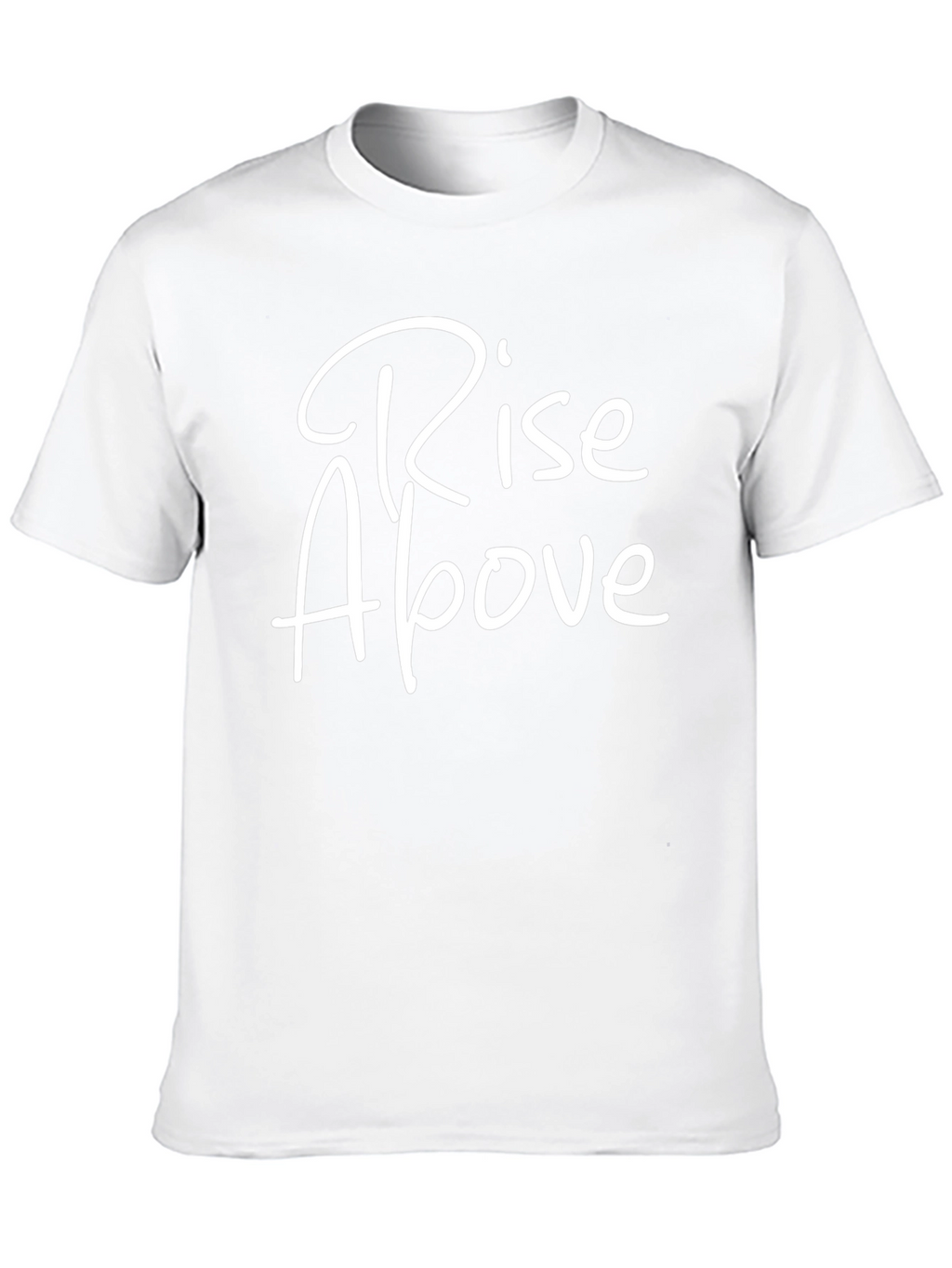 Rise Above Graphic T-Shirt - Stylish Black Tee