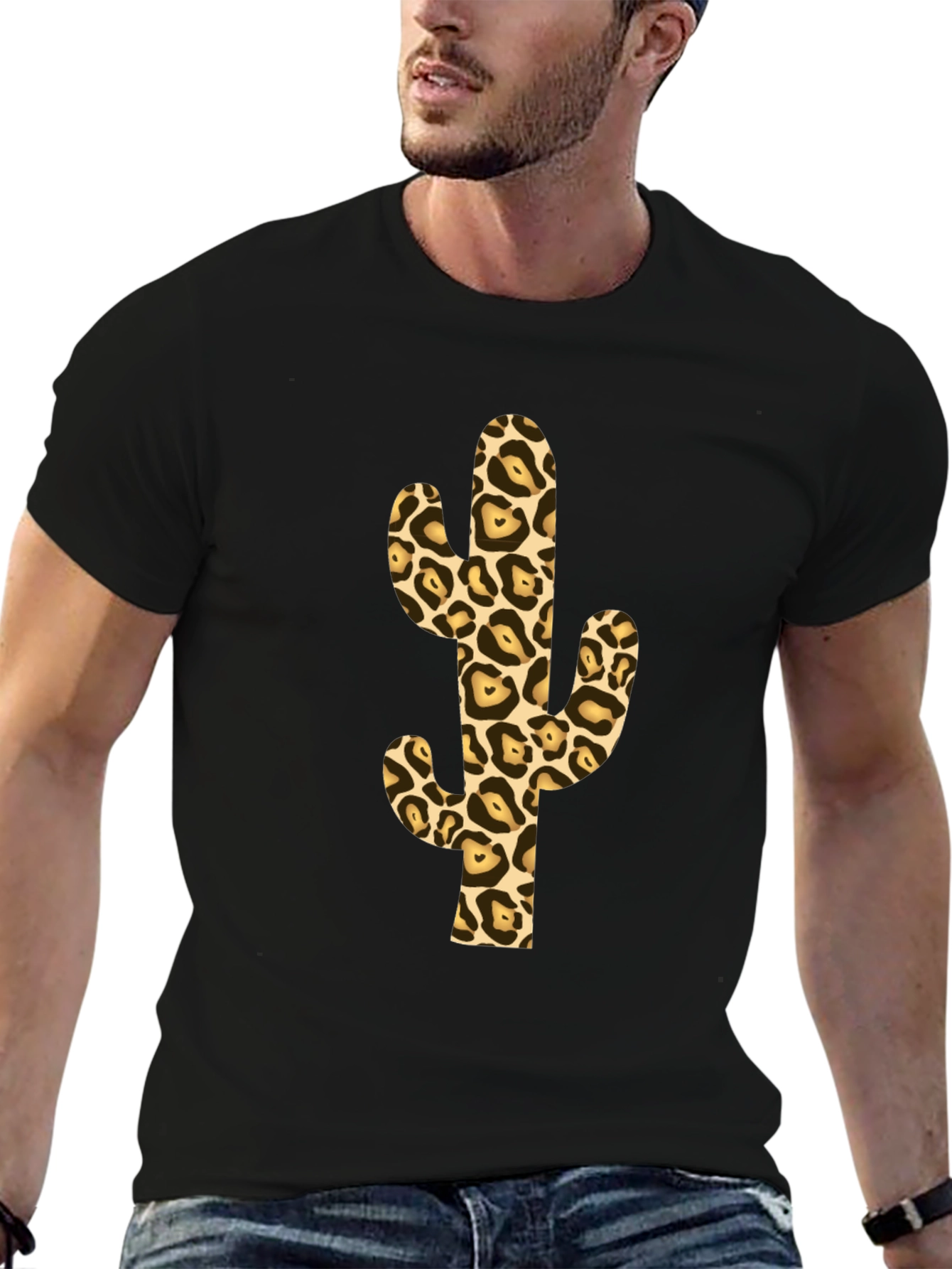 Leopard Cactus Graphic Tee