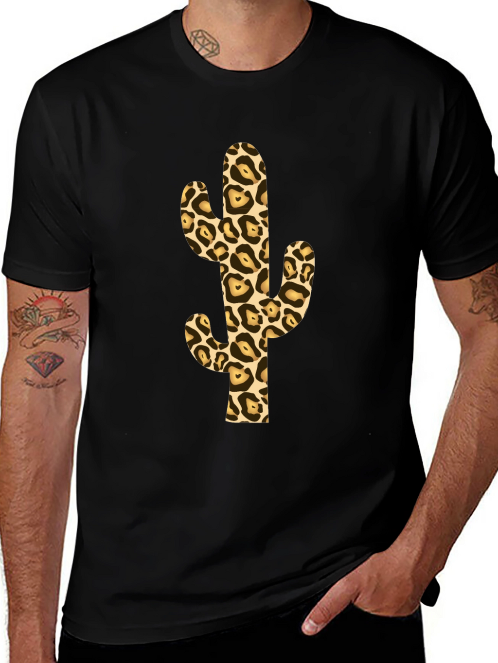 Leopard Cactus Graphic Tee
