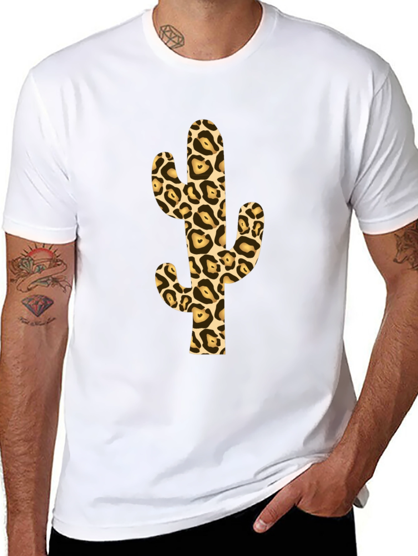 Leopard Cactus Graphic Tee