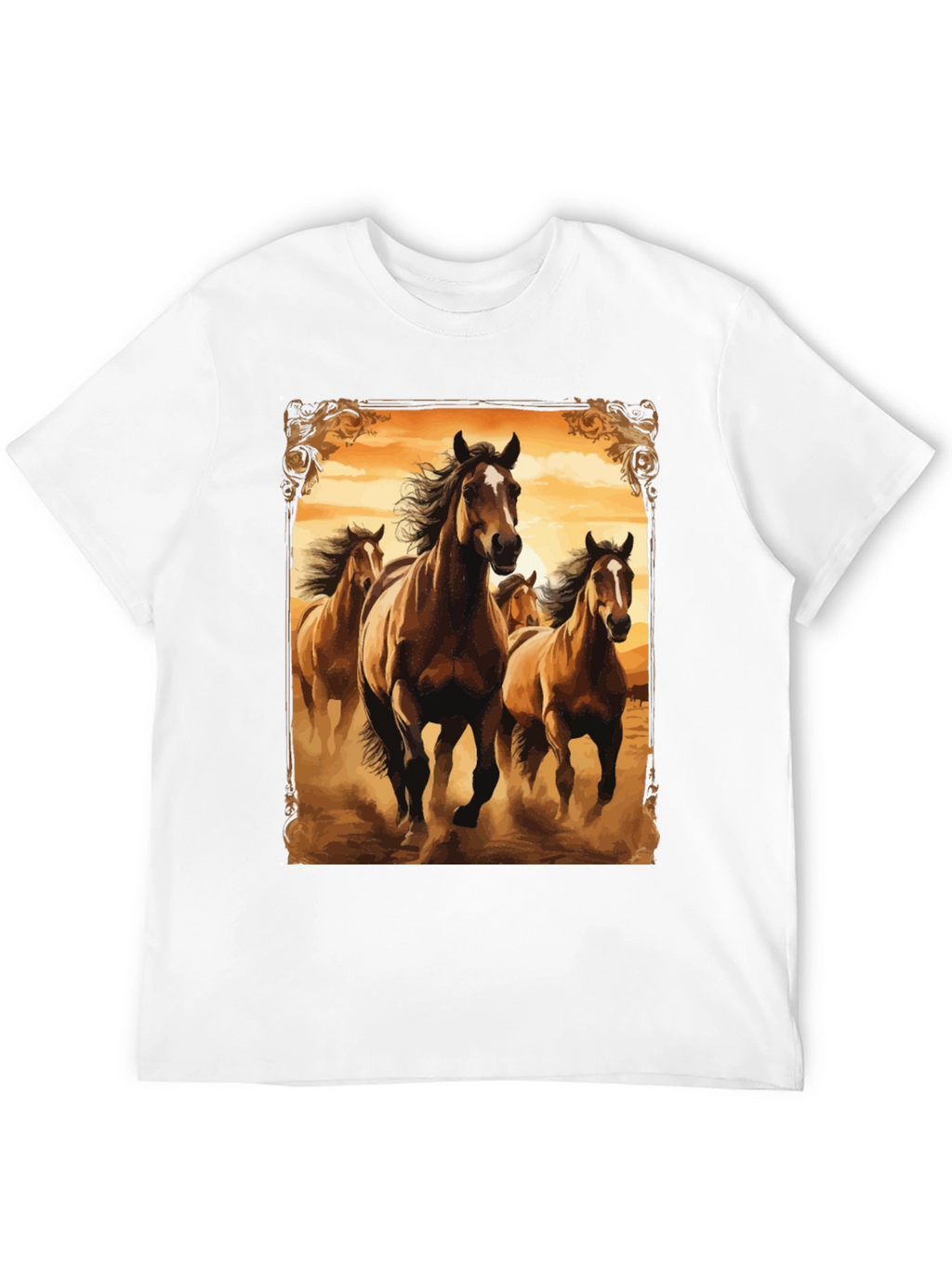 Horse Herd Graphic Tee - Black T-Shirt