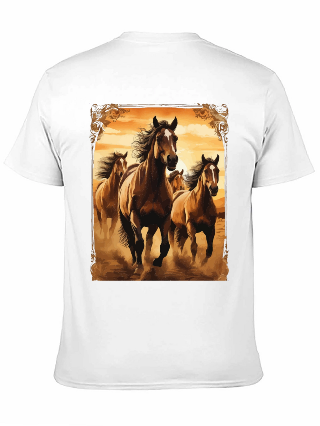 Horse Herd Graphic Tee - Black T-Shirt