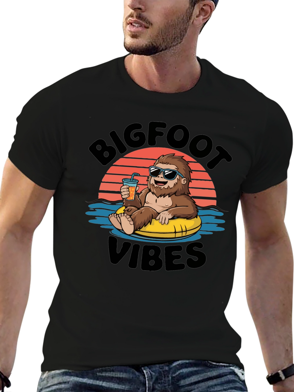 Bigfoot Vibes Graphic T-Shirt