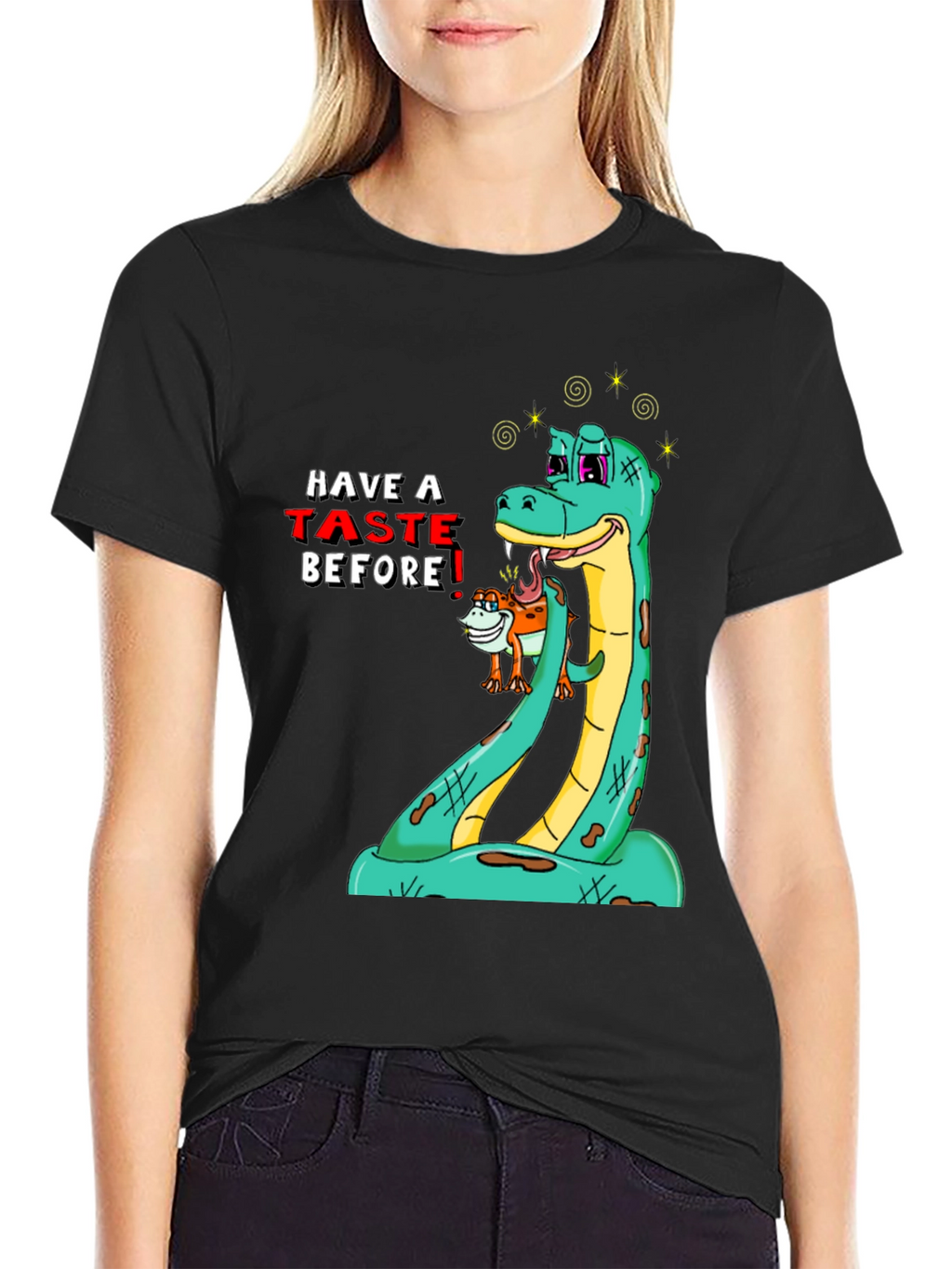 Funny Snake Tasting T-Shirt
