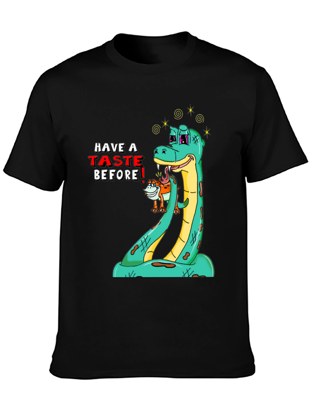 Funny Snake Tasting T-Shirt