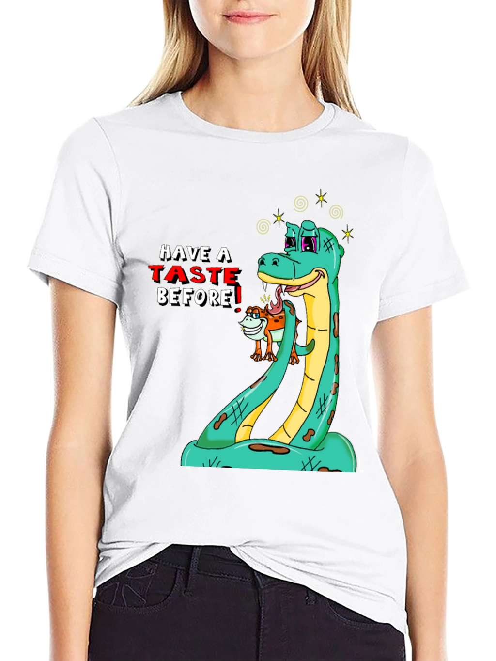 Funny Snake Tasting T-Shirt