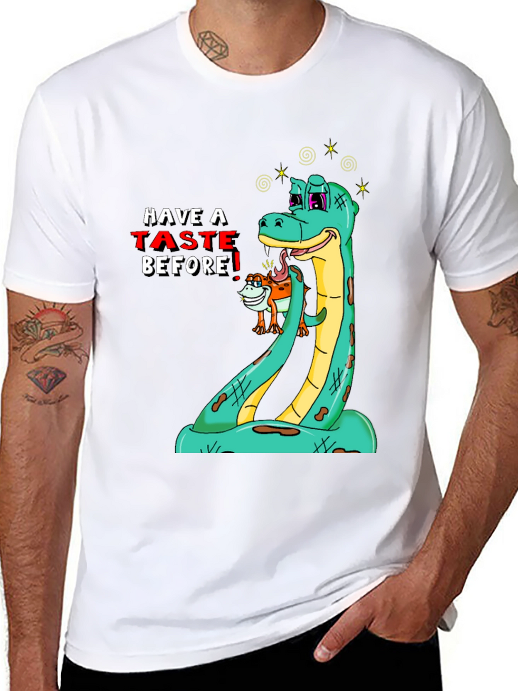Funny Snake Tasting T-Shirt
