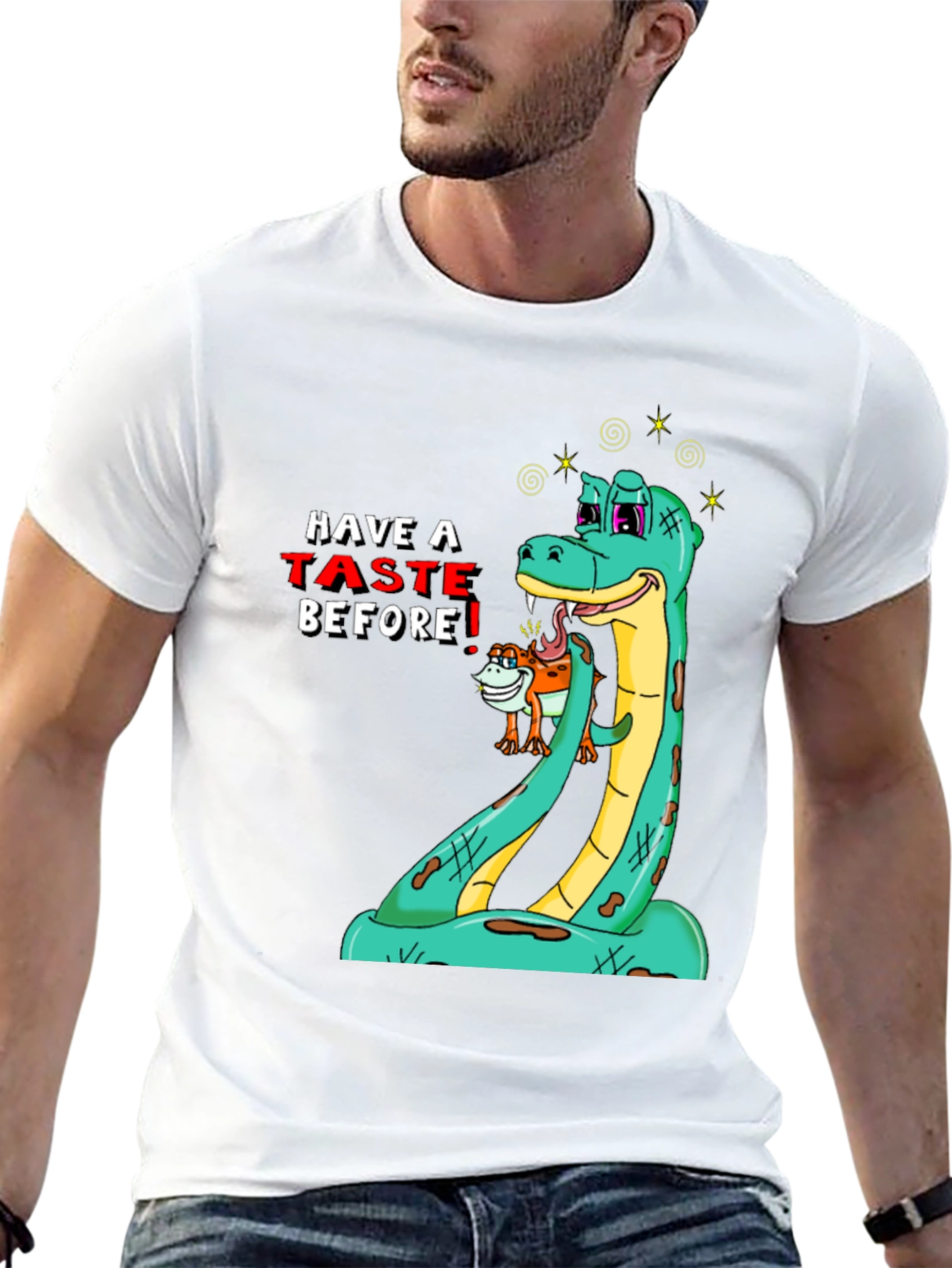 Funny Snake Tasting T-Shirt