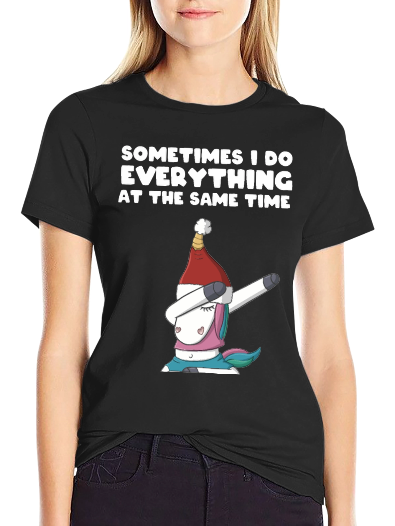 Unicorn Dab Christmas T-Shirt - Everything At Once