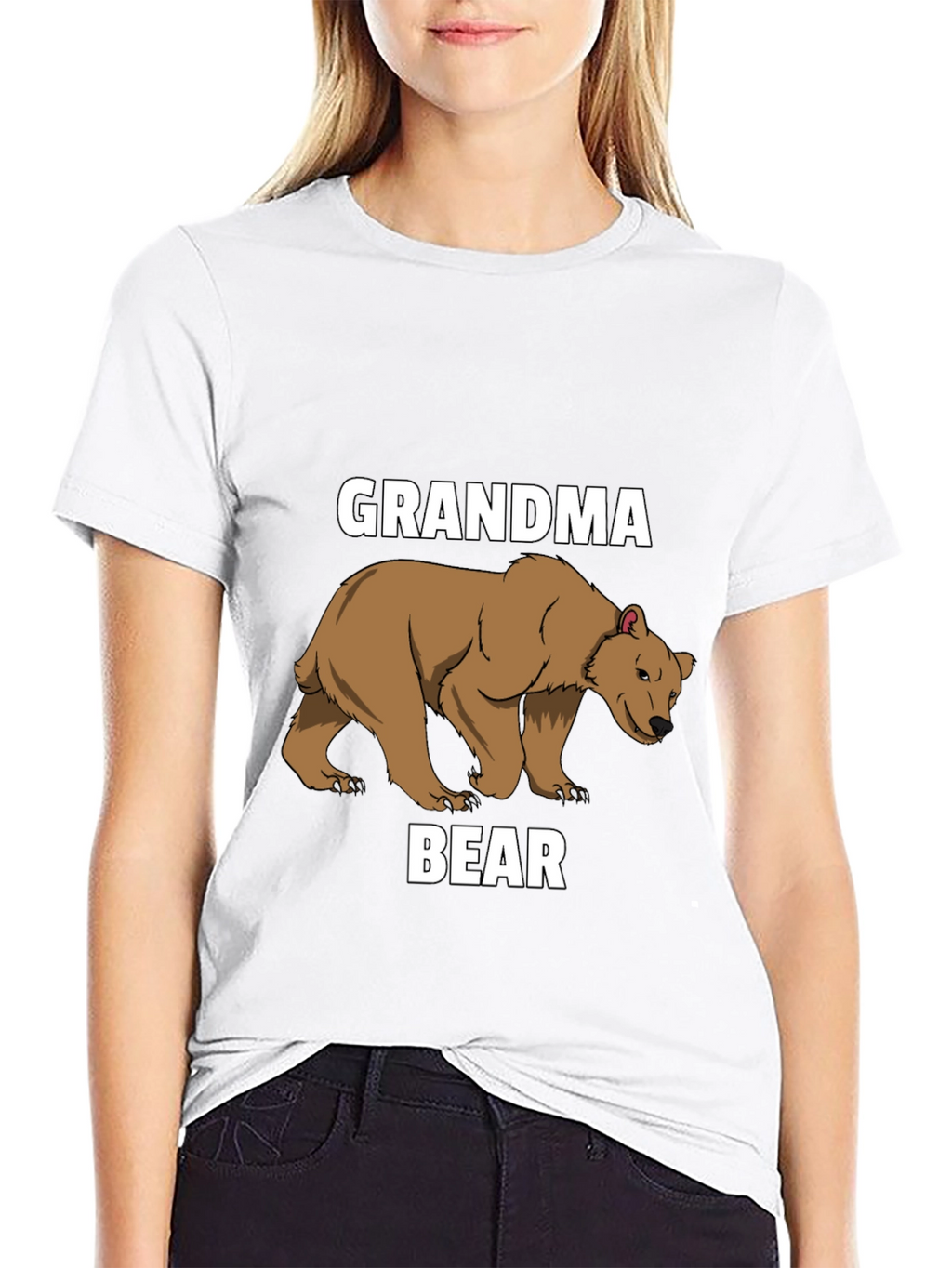 Grandma Bear T-Shirt - Cute Animal Graphic Tee