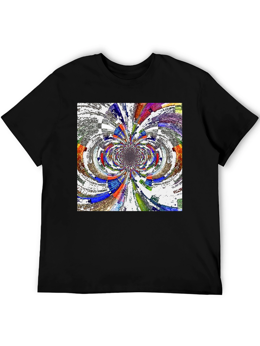 Abstract Kaleidoscope Art Black T-Shirt
