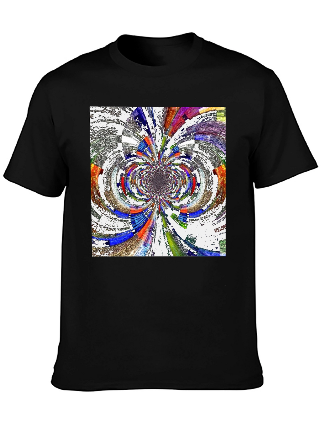 Abstract Kaleidoscope Art Black T-Shirt