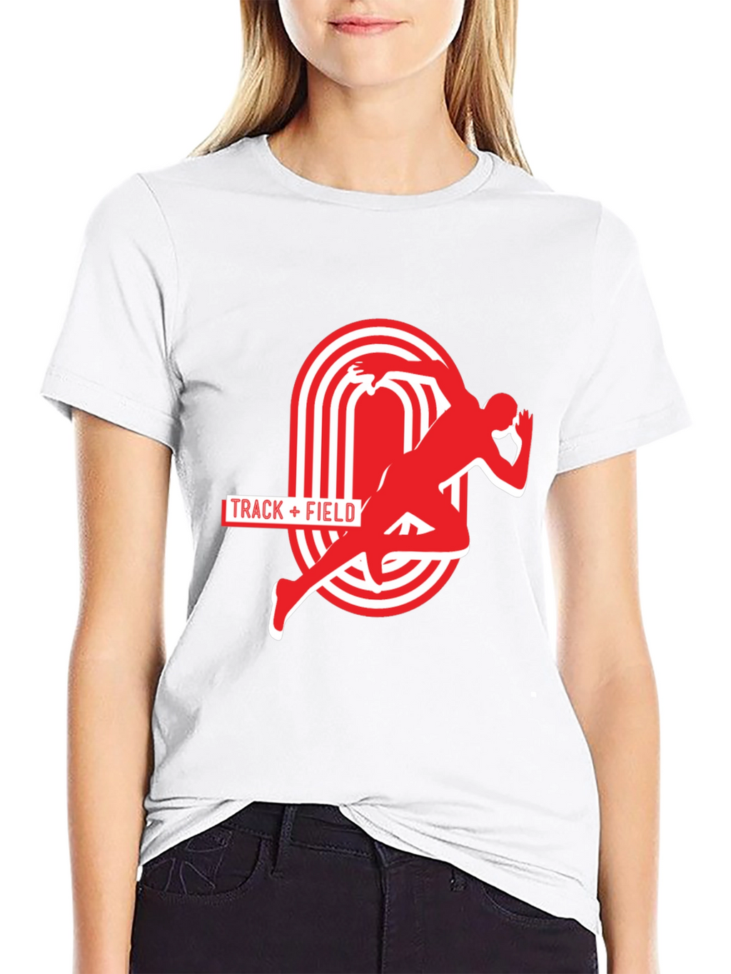 Track & Field Graphic Tee - Athletic Running Shirt