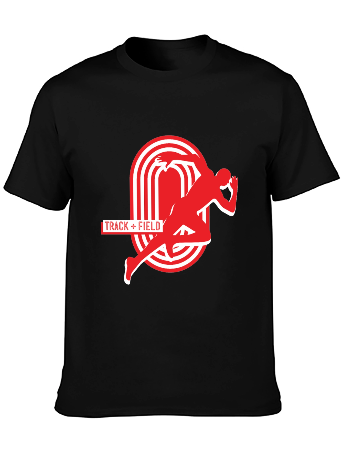 Track & Field Graphic Tee - Athletic Running Shirt