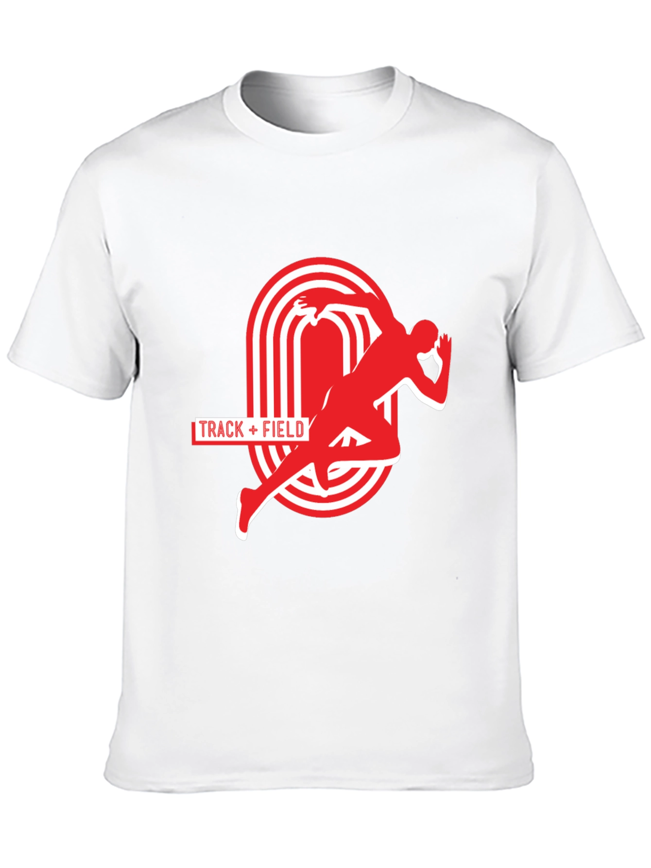 Track & Field Graphic Tee - Athletic Running Shirt