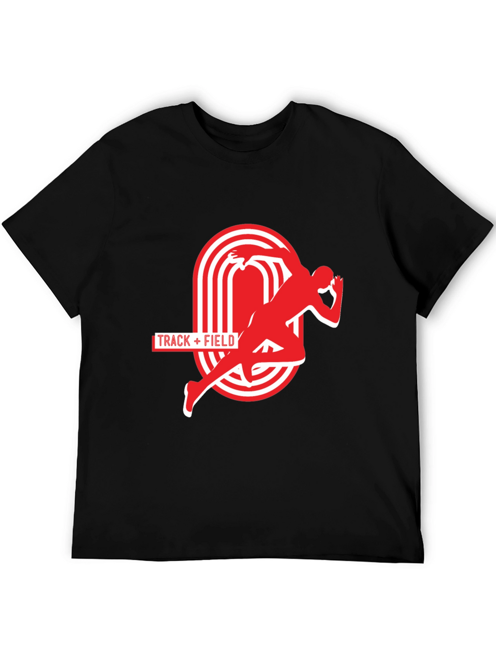 Track & Field Graphic Tee - Athletic Running Shirt