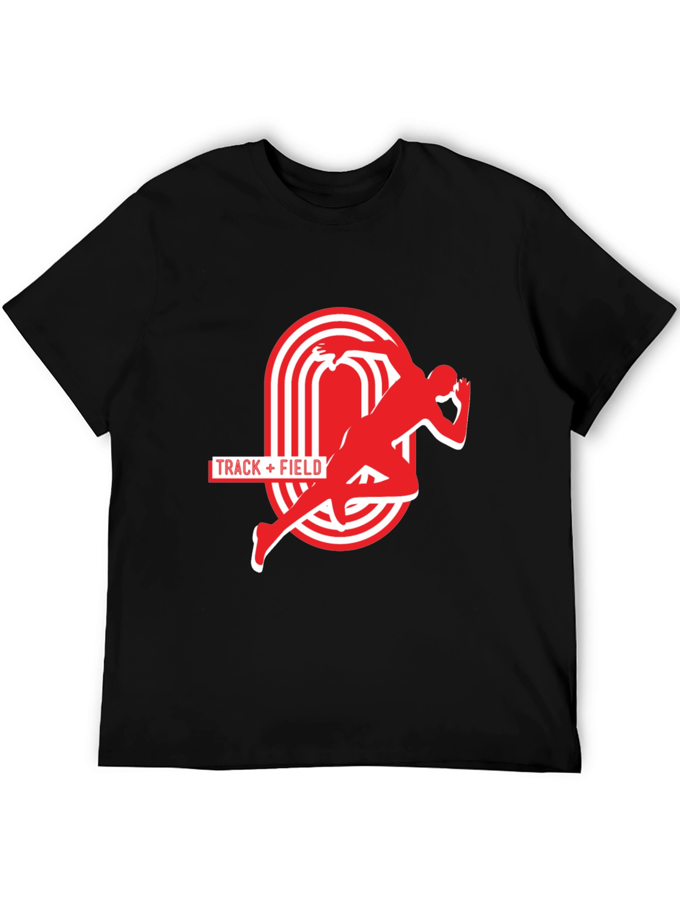 Track & Field Graphic Tee - Athletic Running Shirt