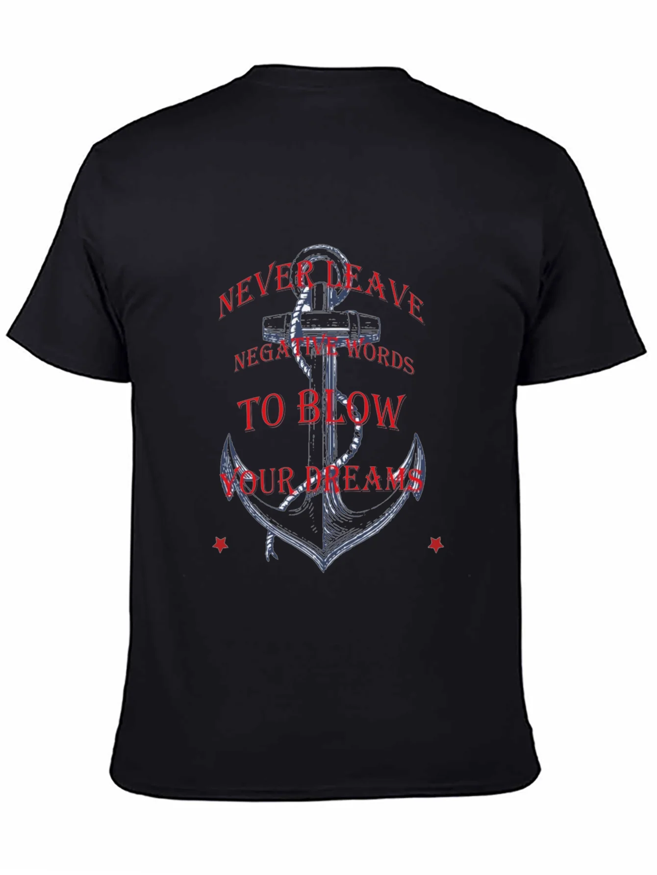 Anchor Graphic Tee - Motivational Quote Shirt