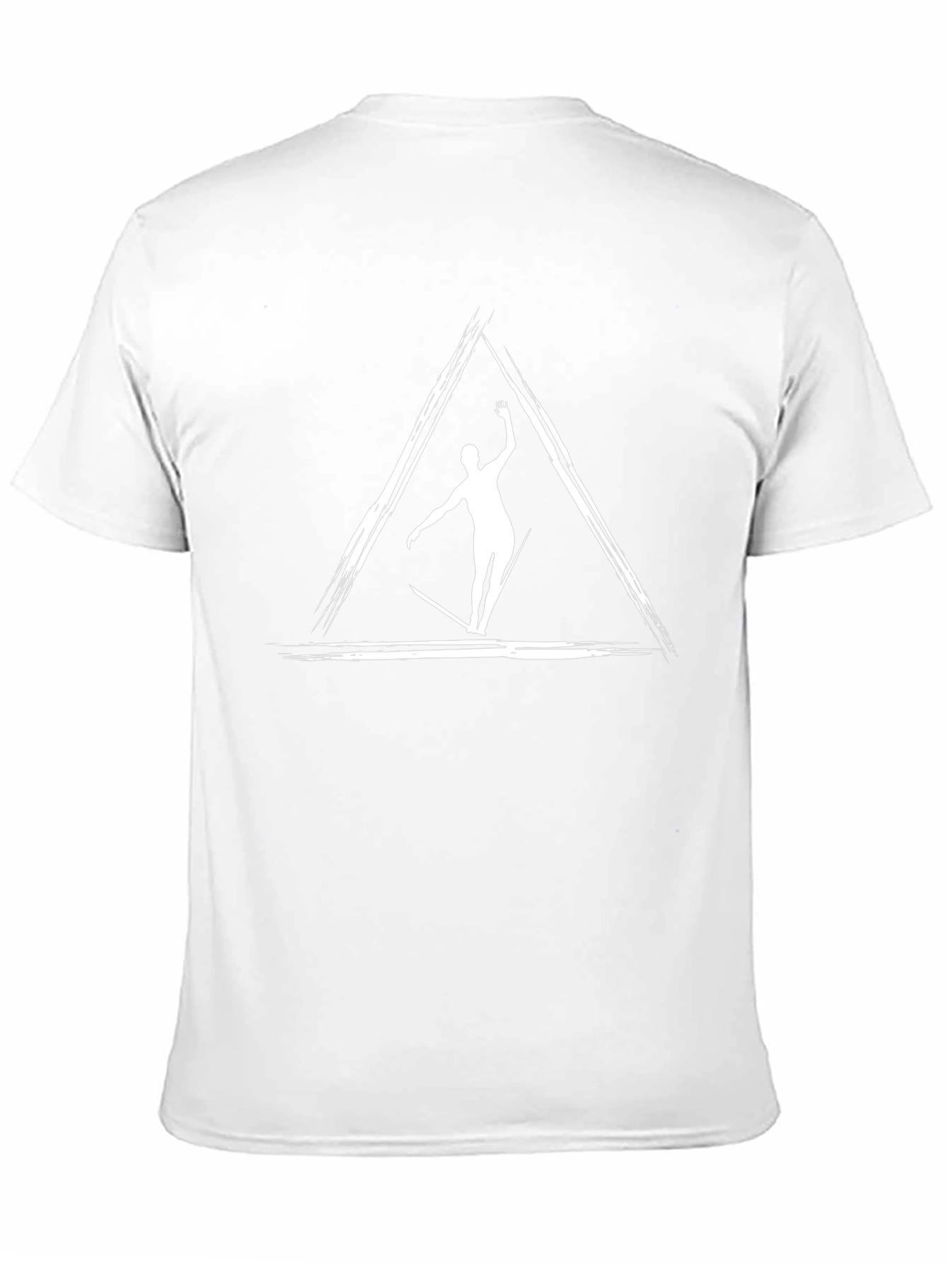 Geometric Surfer Graphic Tee - Black