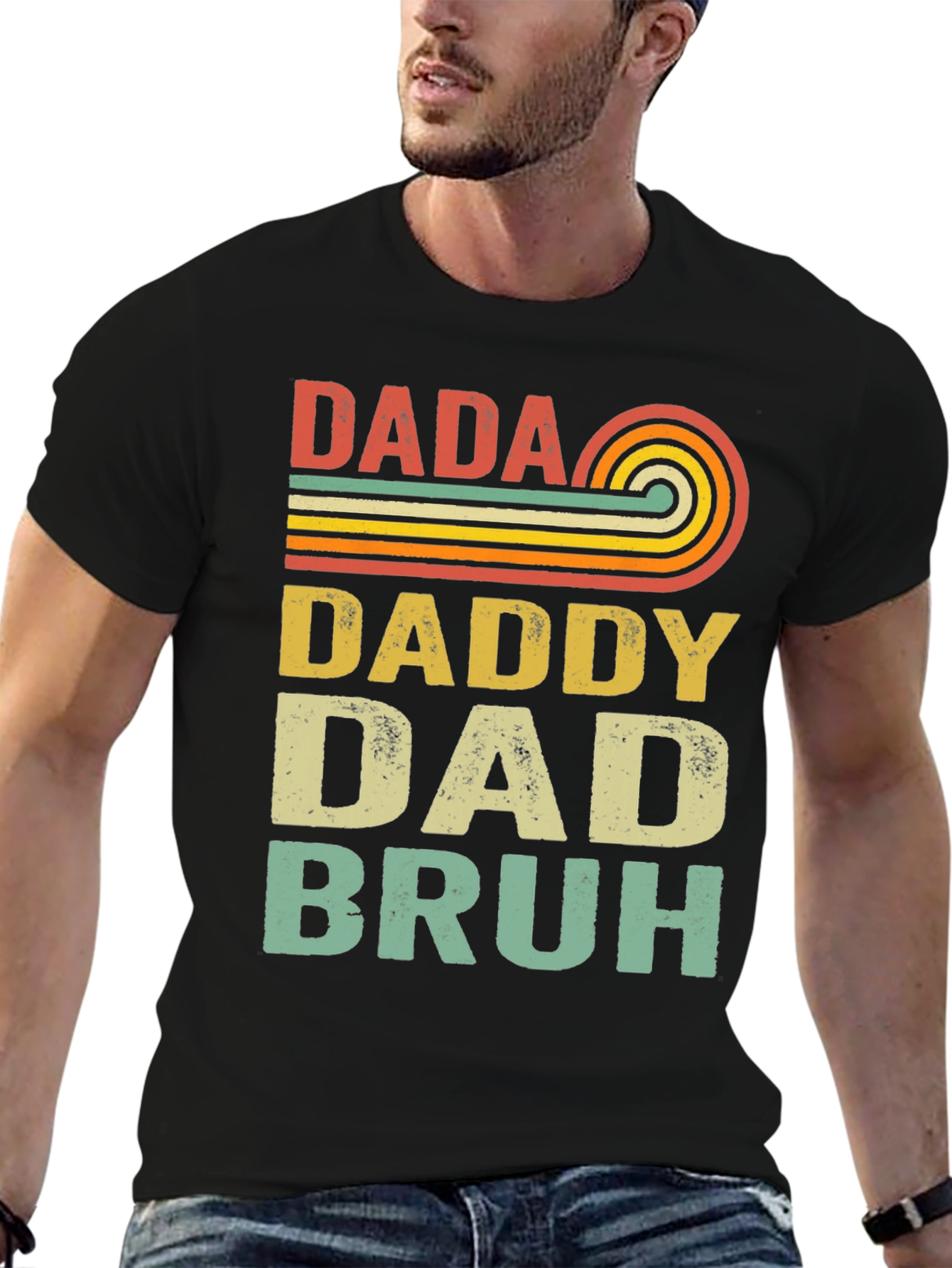 Retro Dada Daddy Dad Bruh T-Shirt