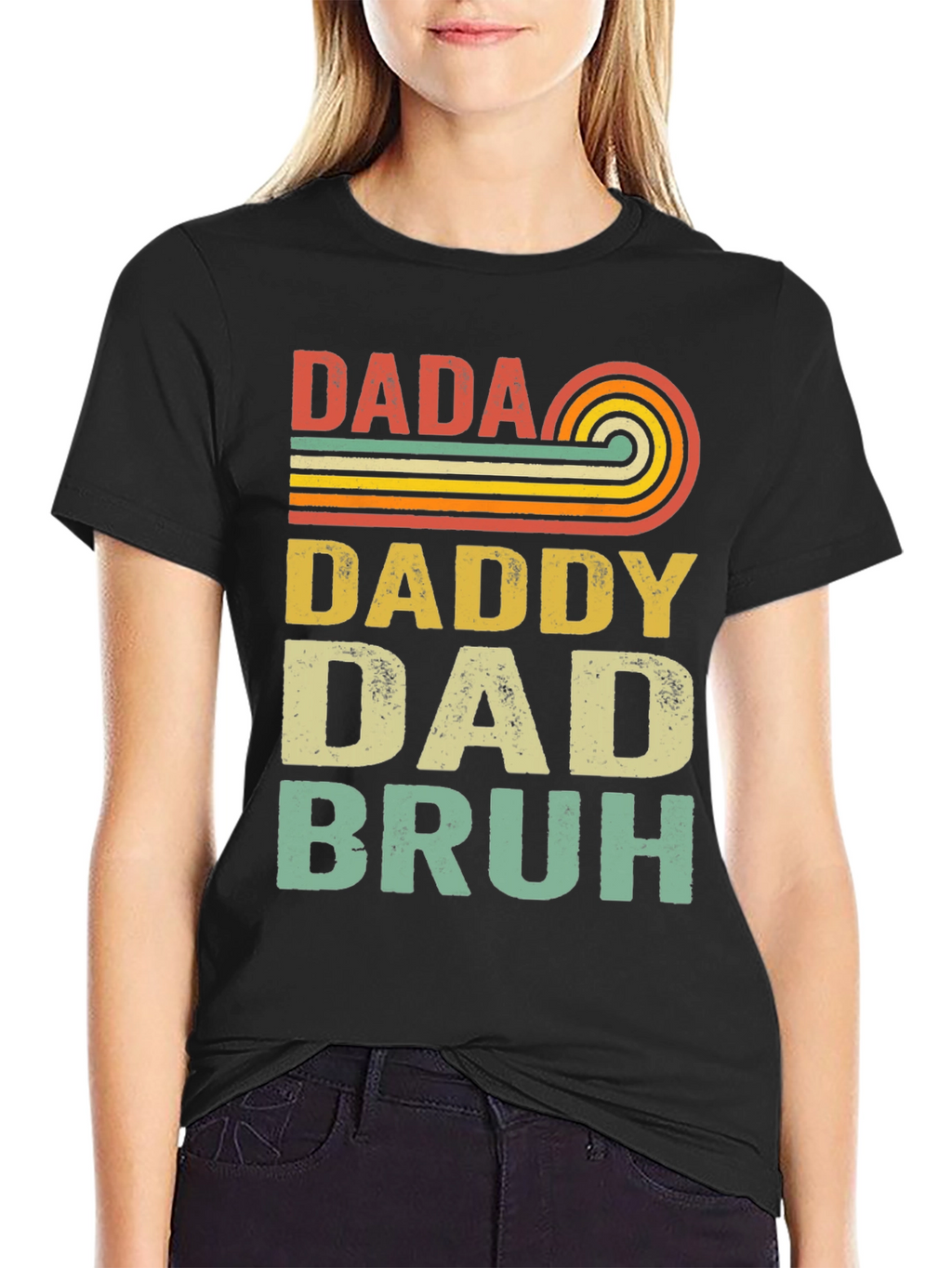 Retro Dada Daddy Dad Bruh T-Shirt