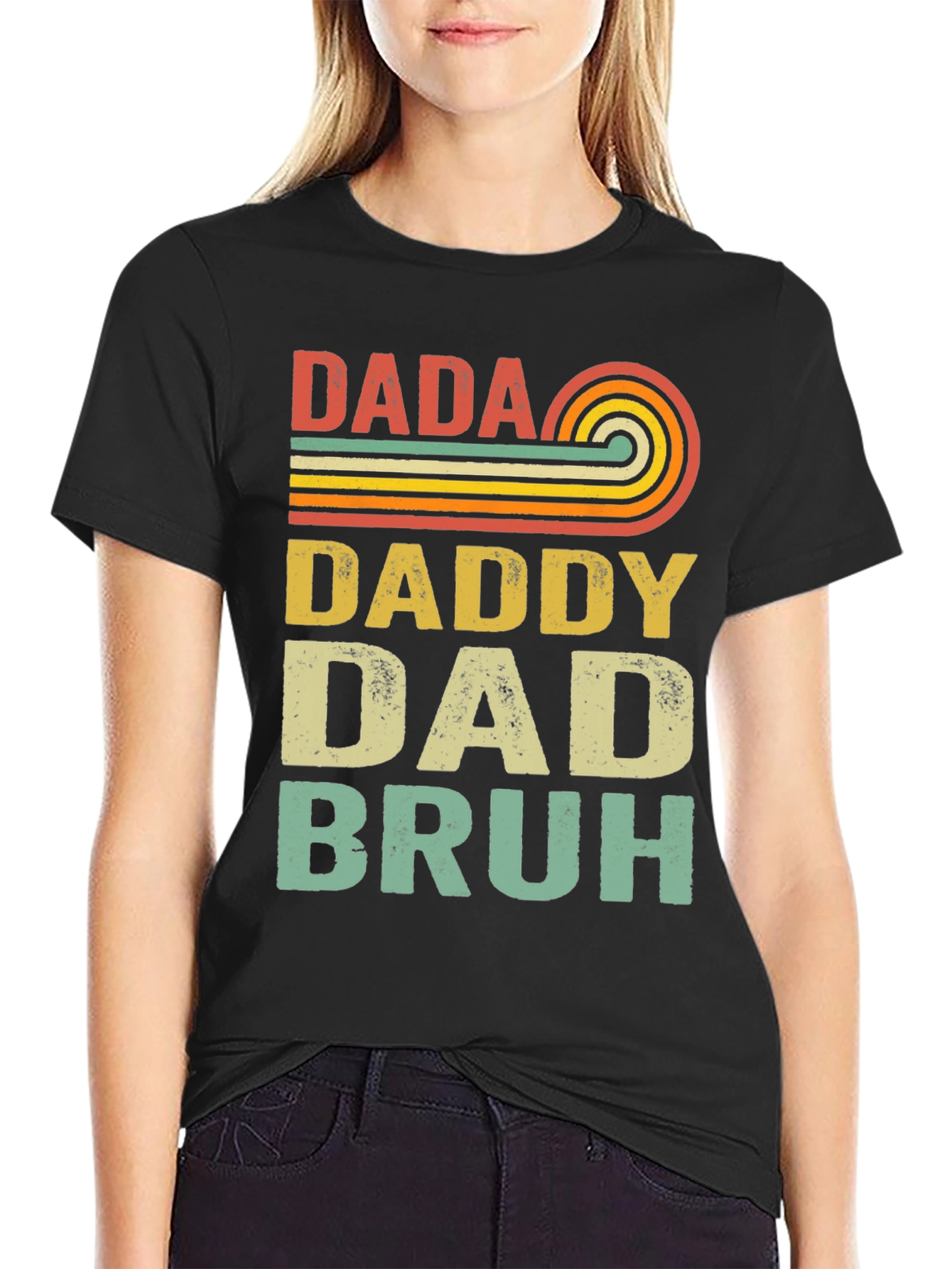 Retro Dada Daddy Dad Bruh T-Shirt