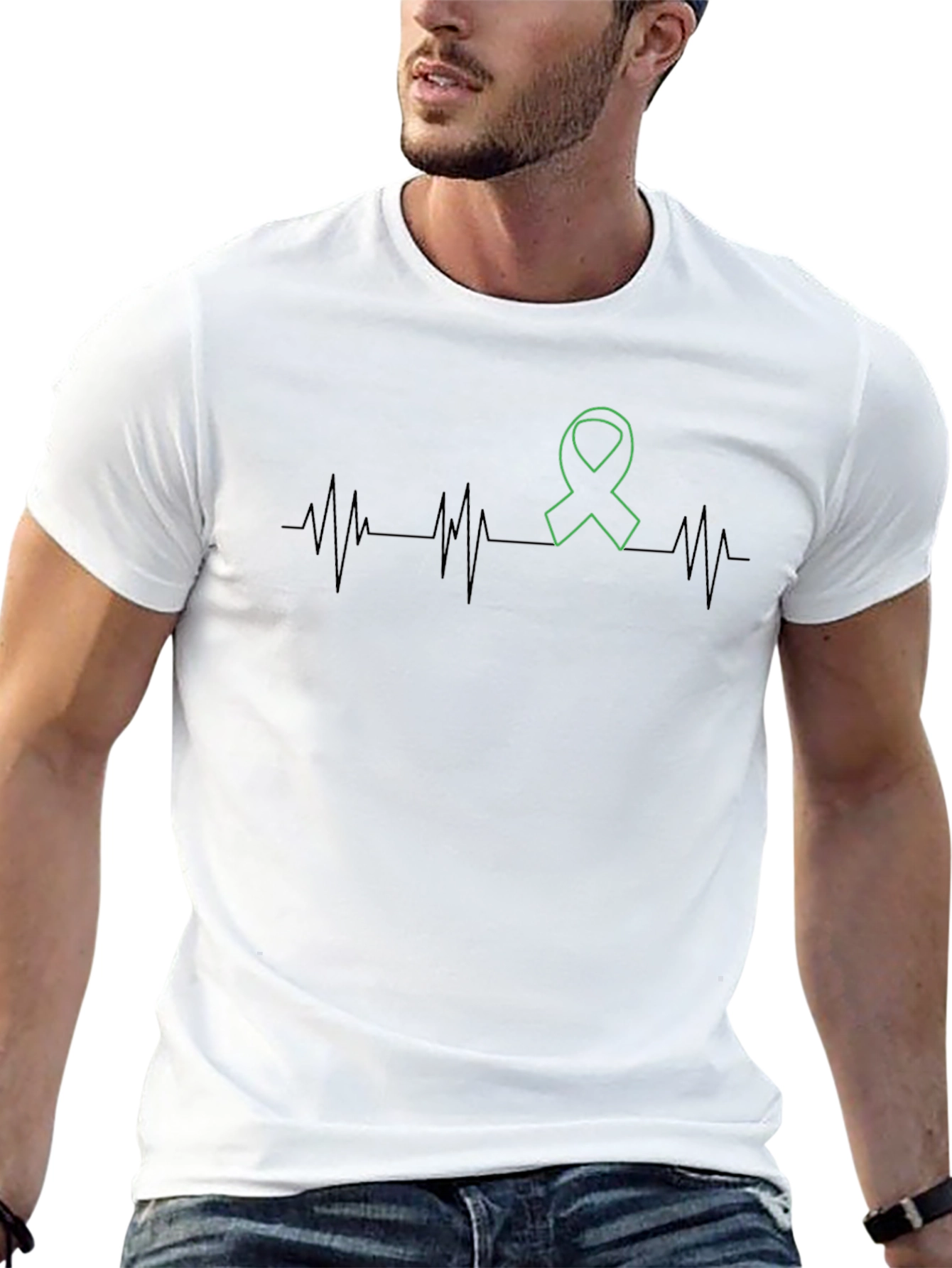 Green Ribbon Heartbeat T-Shirt