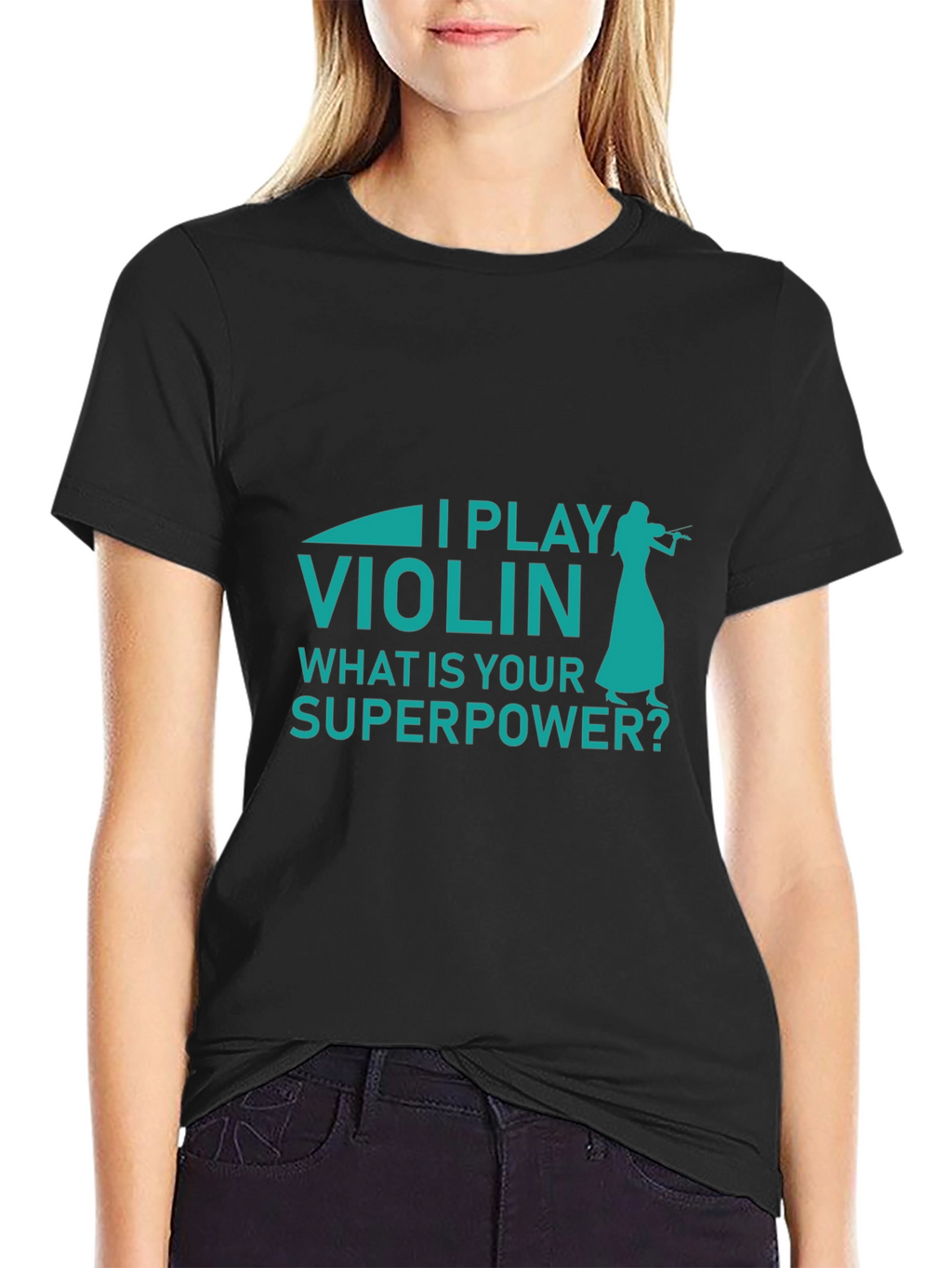 I Play Violin Whats Your Superpower? Mens T-Shirt