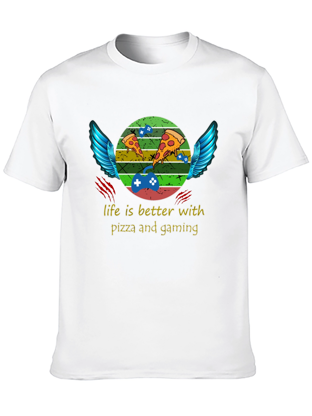 Life is Better With Pizza and Gaming T-Shirt