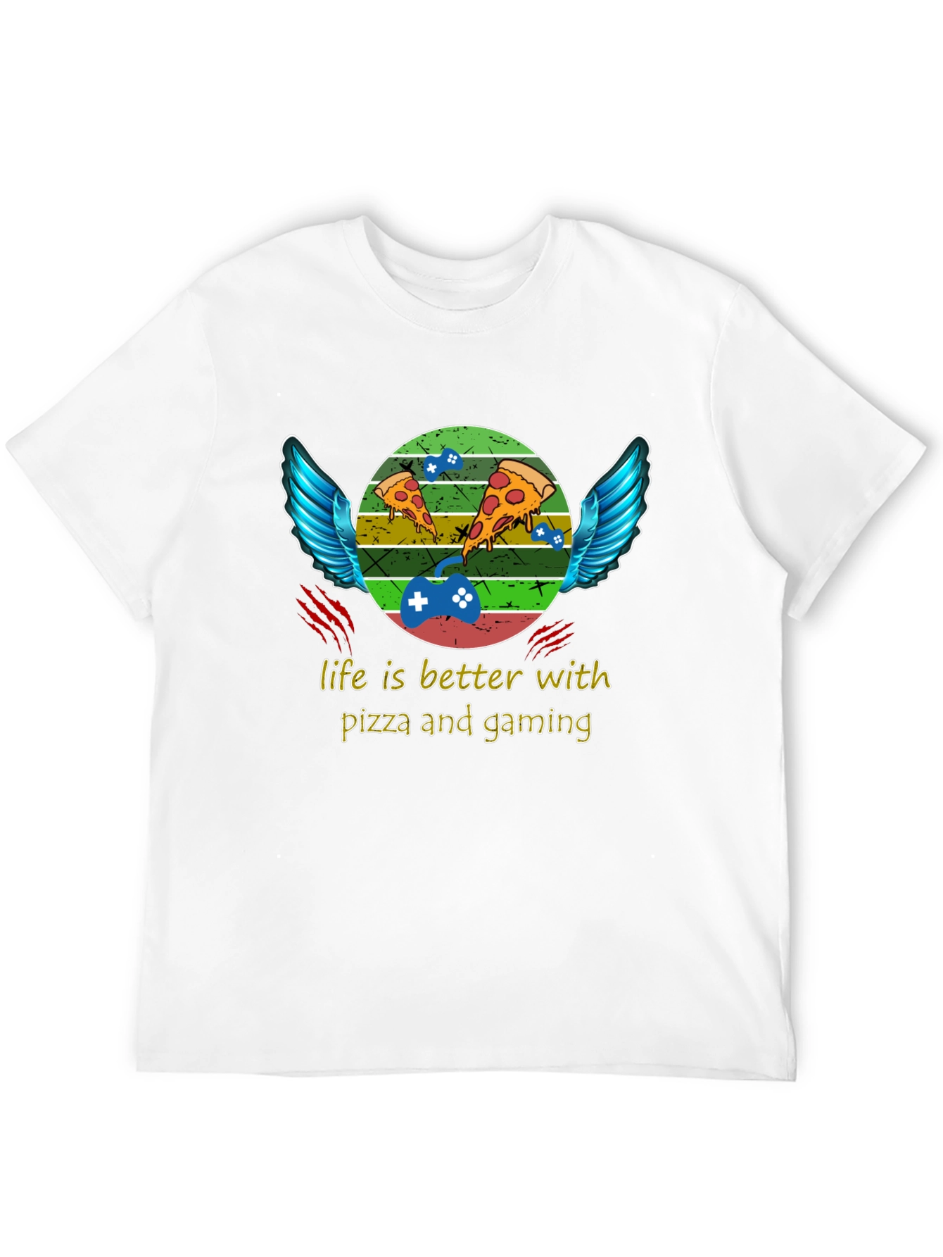 Life is Better With Pizza and Gaming T-Shirt