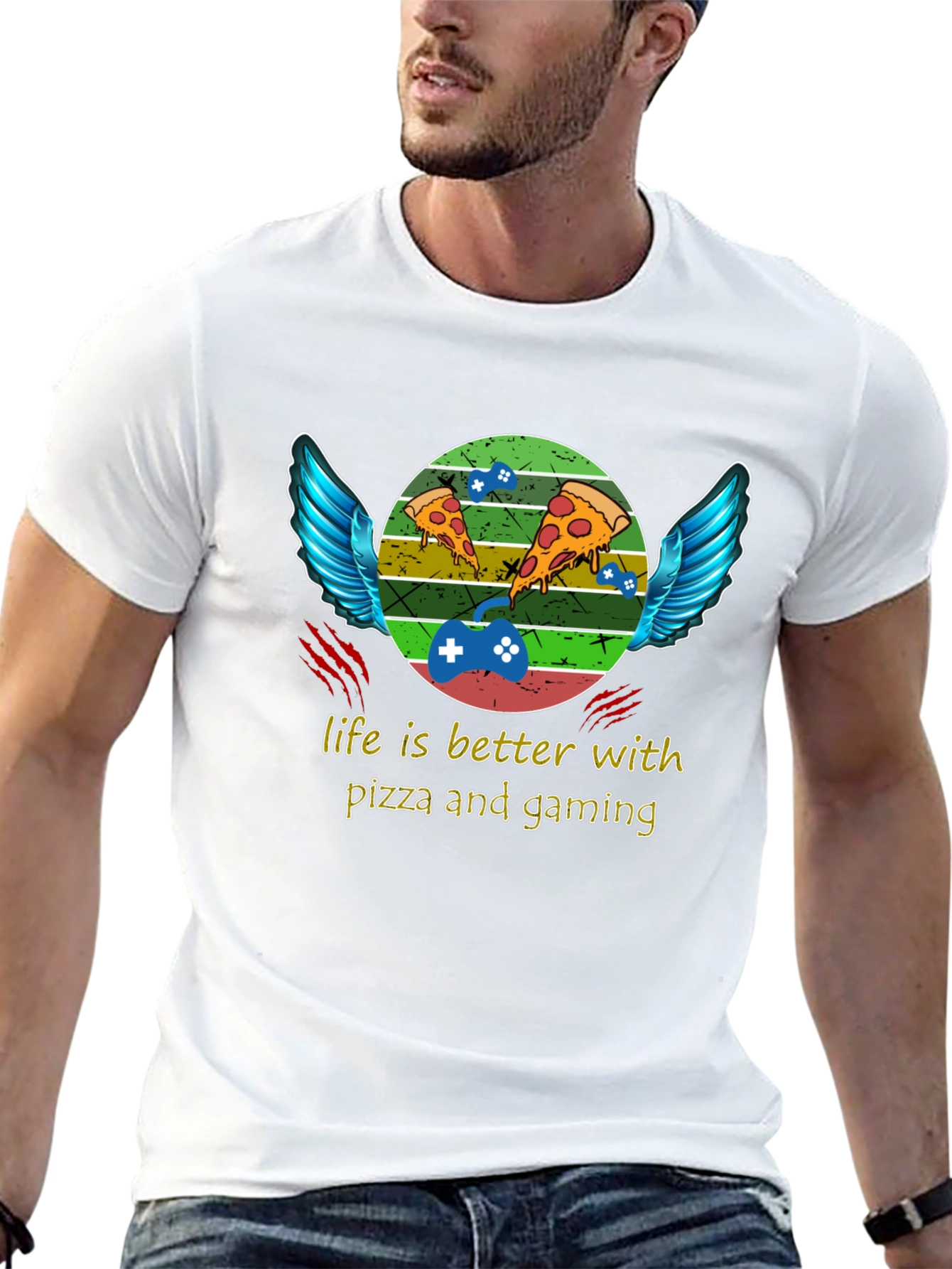 Life is Better With Pizza and Gaming T-Shirt