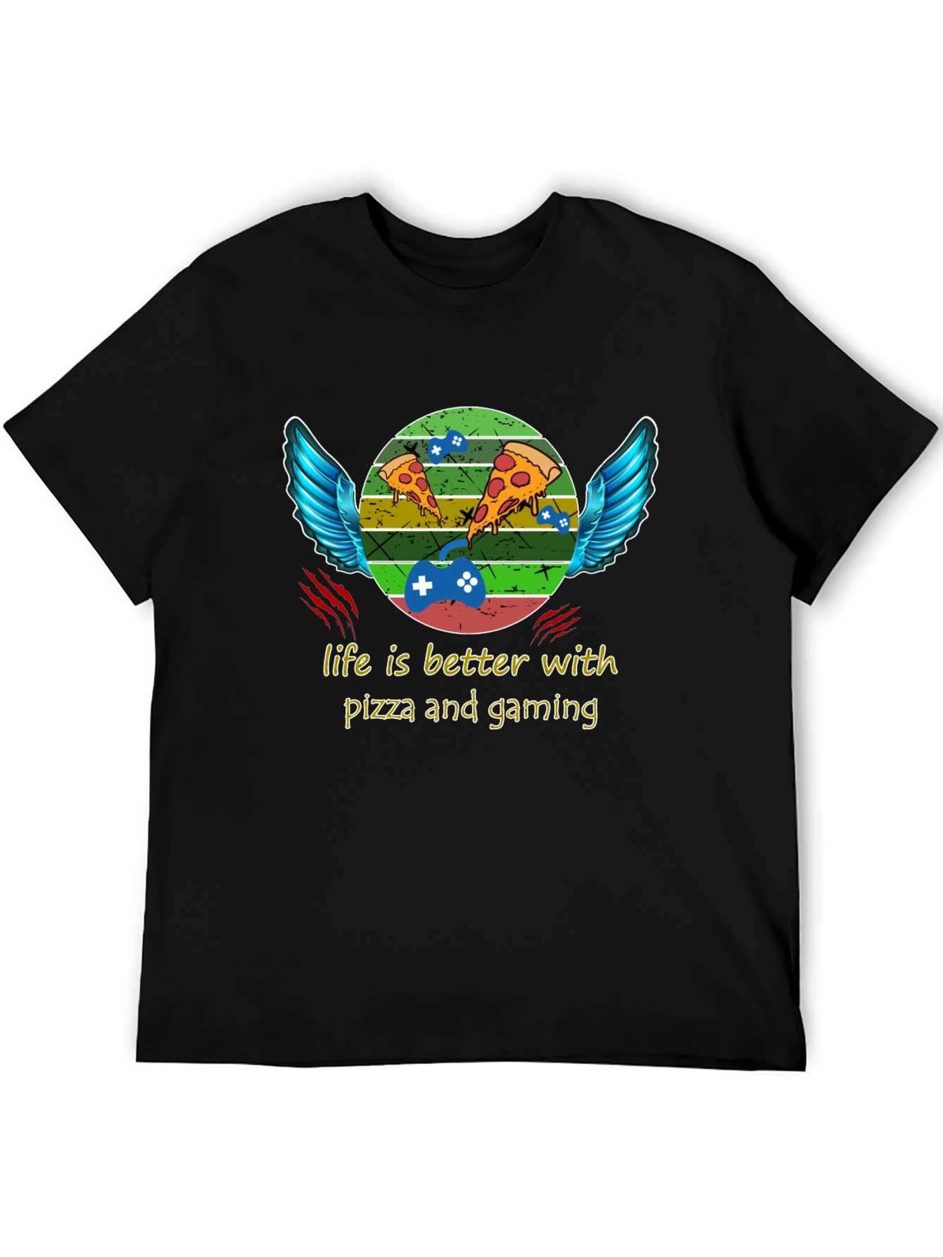 Life is Better With Pizza and Gaming T-Shirt