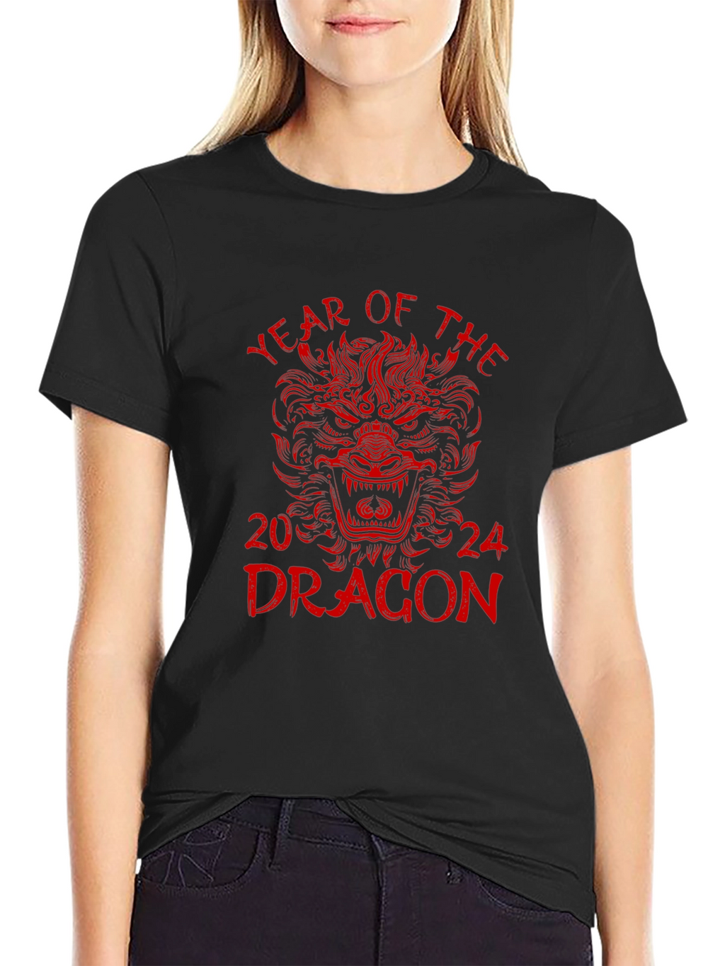 Year of the Dragon 2024 Black T-Shirt