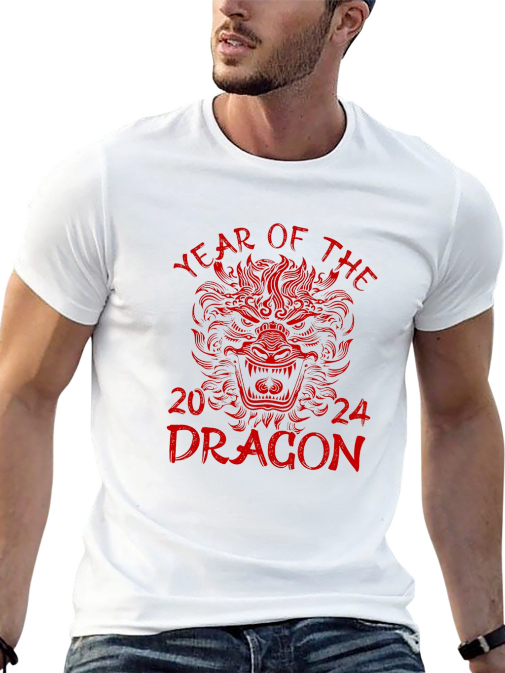 Year of the Dragon 2024 Black T-Shirt