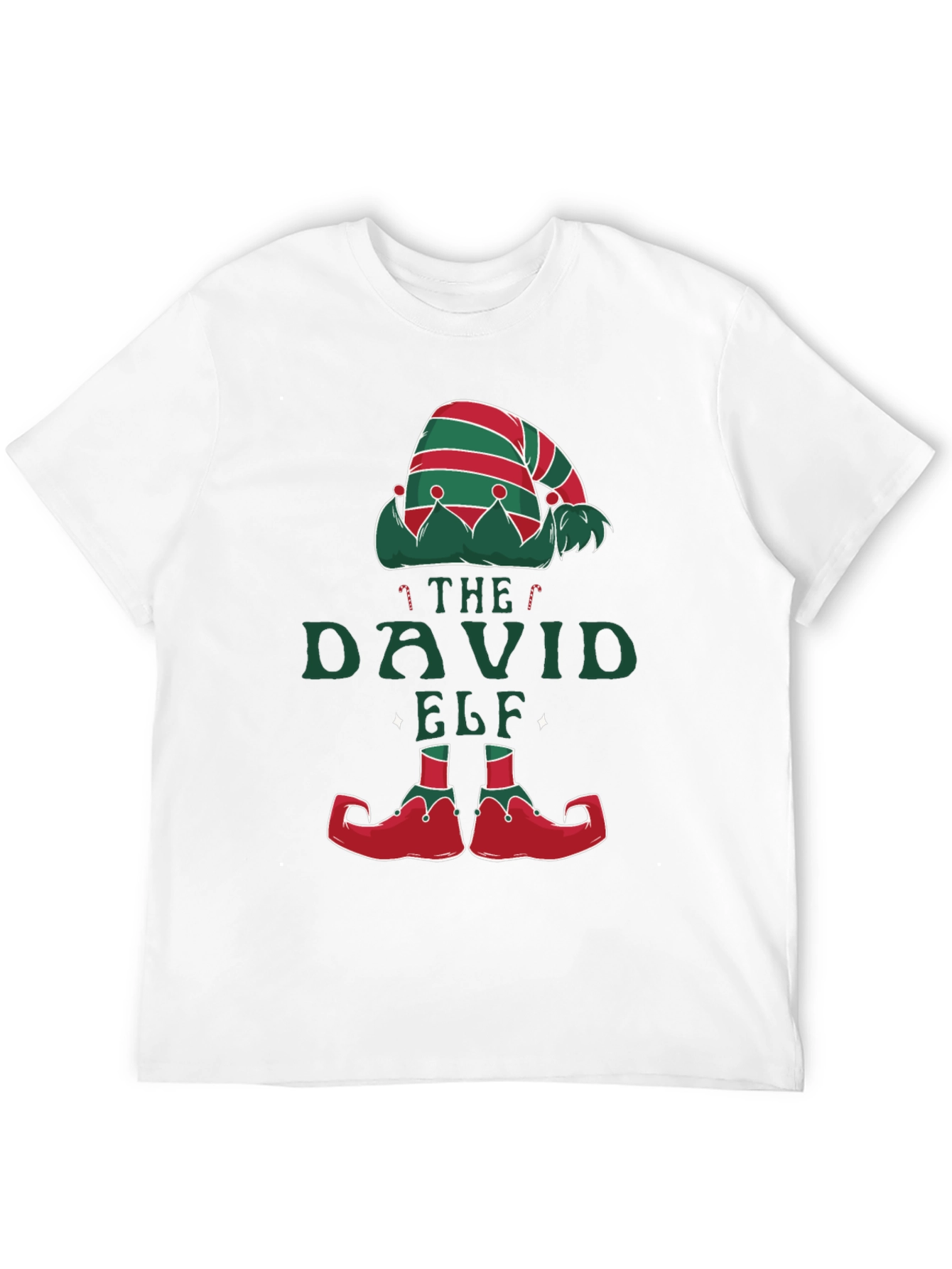 David Elf Christmas T-Shirt - Festive Holiday Apparel