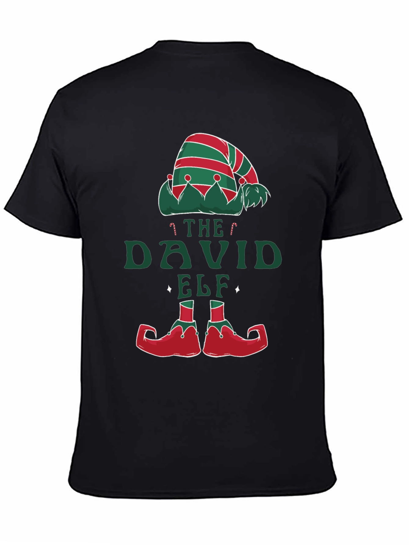 David Elf Christmas T-Shirt - Festive Holiday Apparel