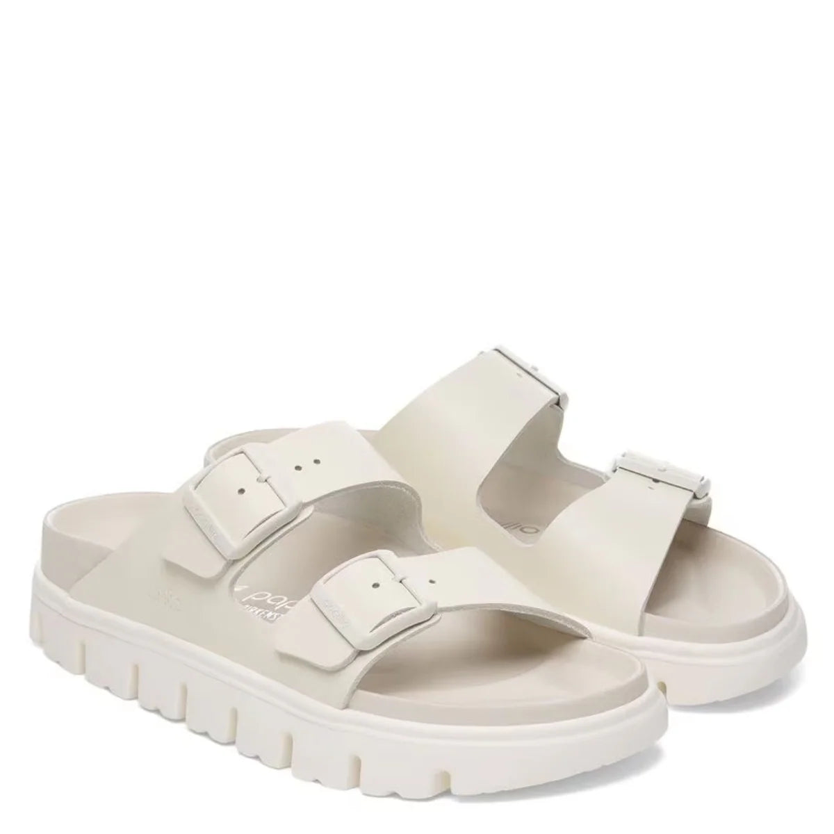 Birkenstock Women's Arizona Chunky Leather in Eggshell
